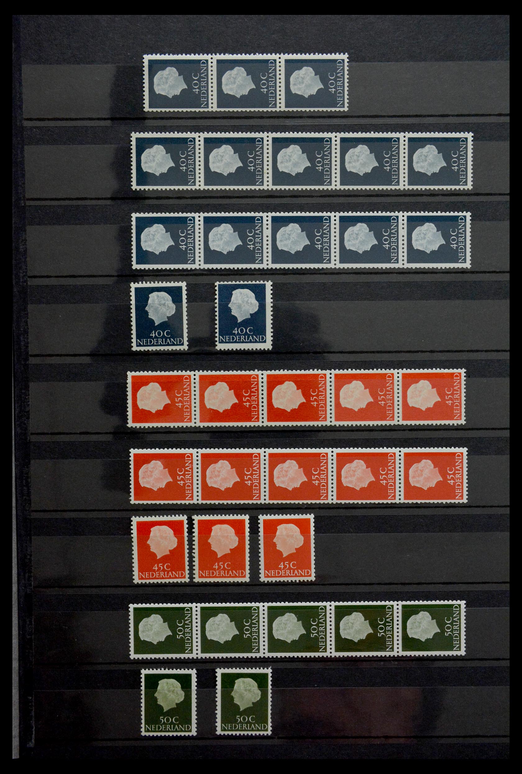 29364 004 - 29364 Netherlands coilstamps 1965-2002.