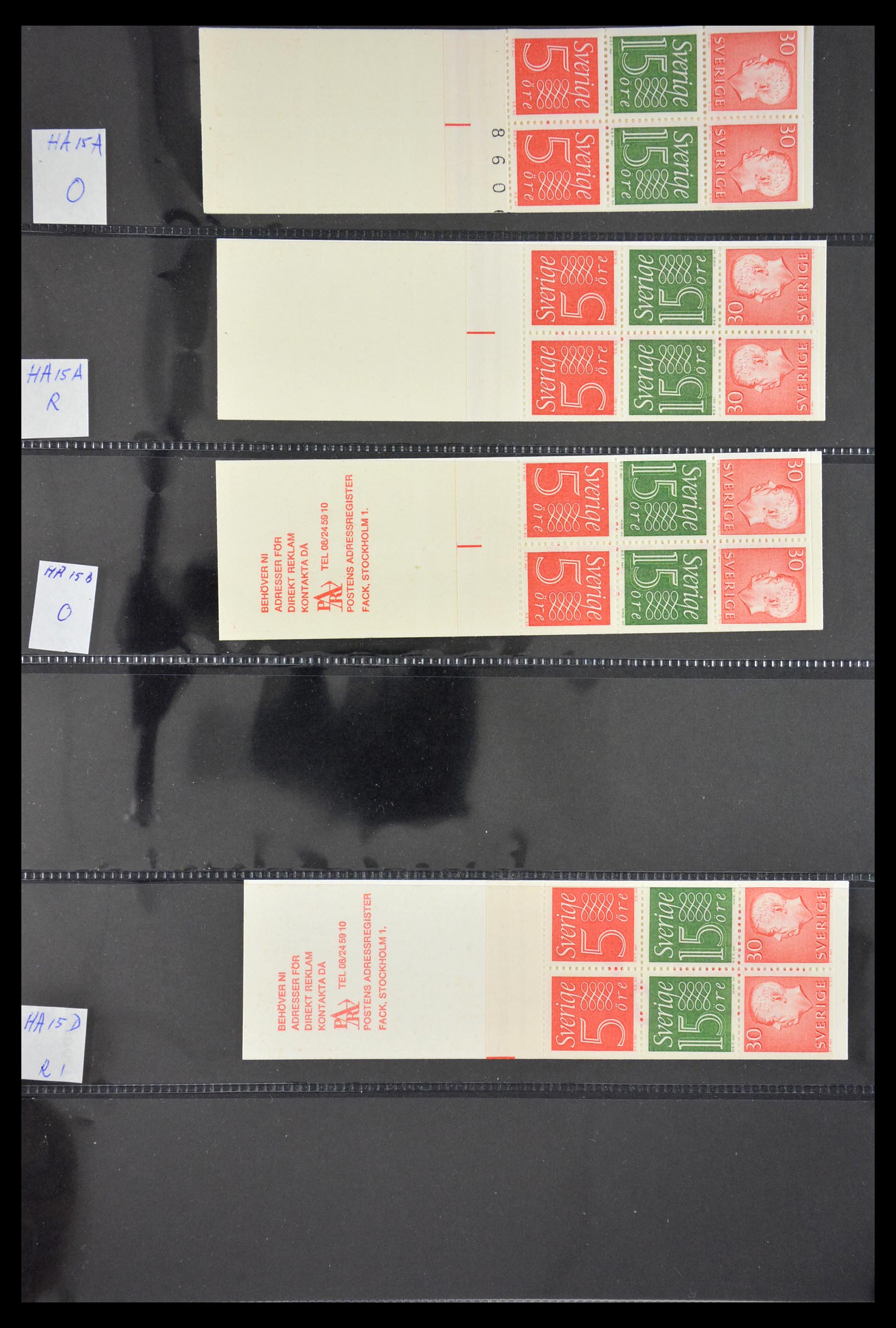 29368 016 - 29368 Zweden postzegelboekjes 1942-1996.
