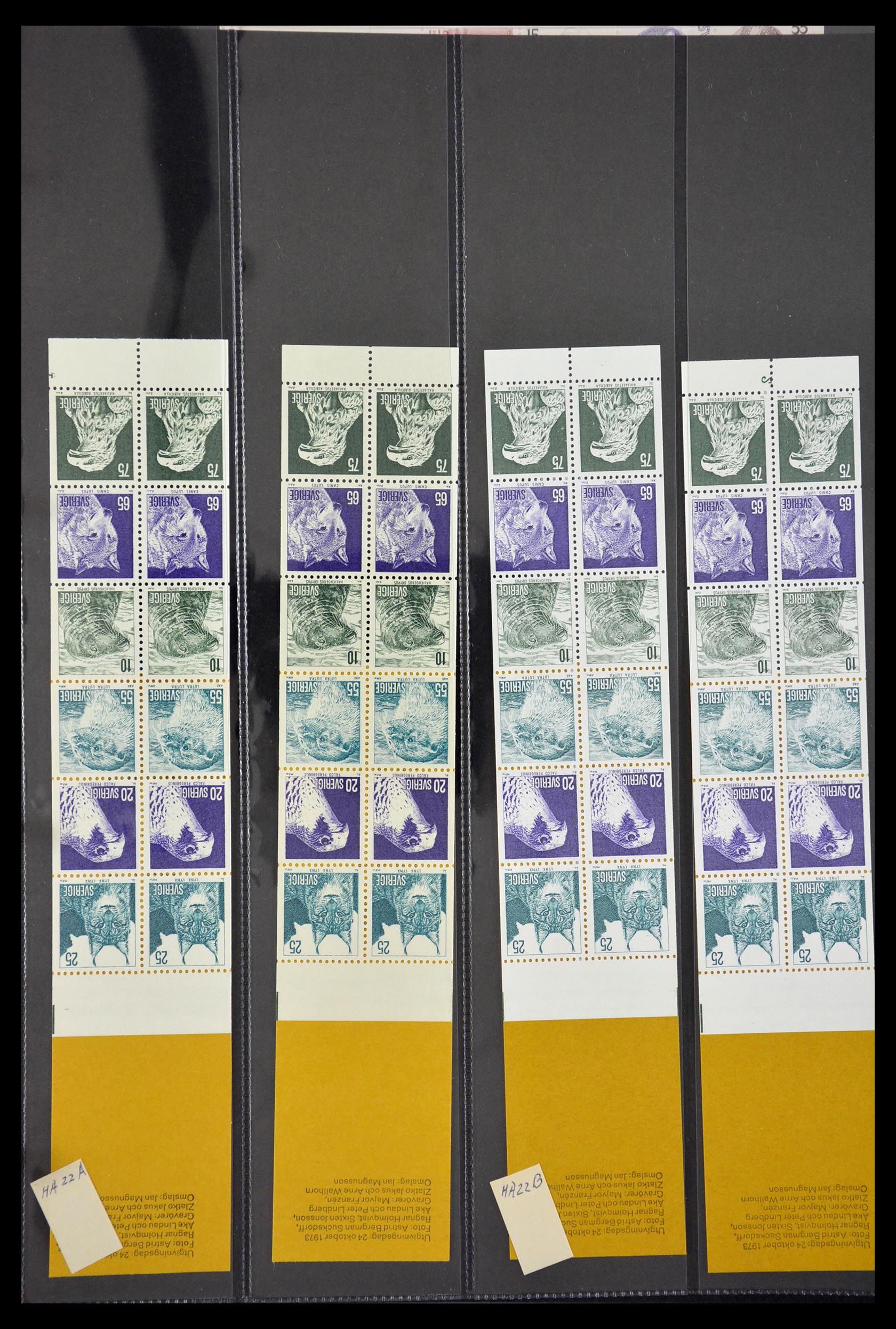 29368 022 - 29368 Sweden stamp booklets 1942-1996.