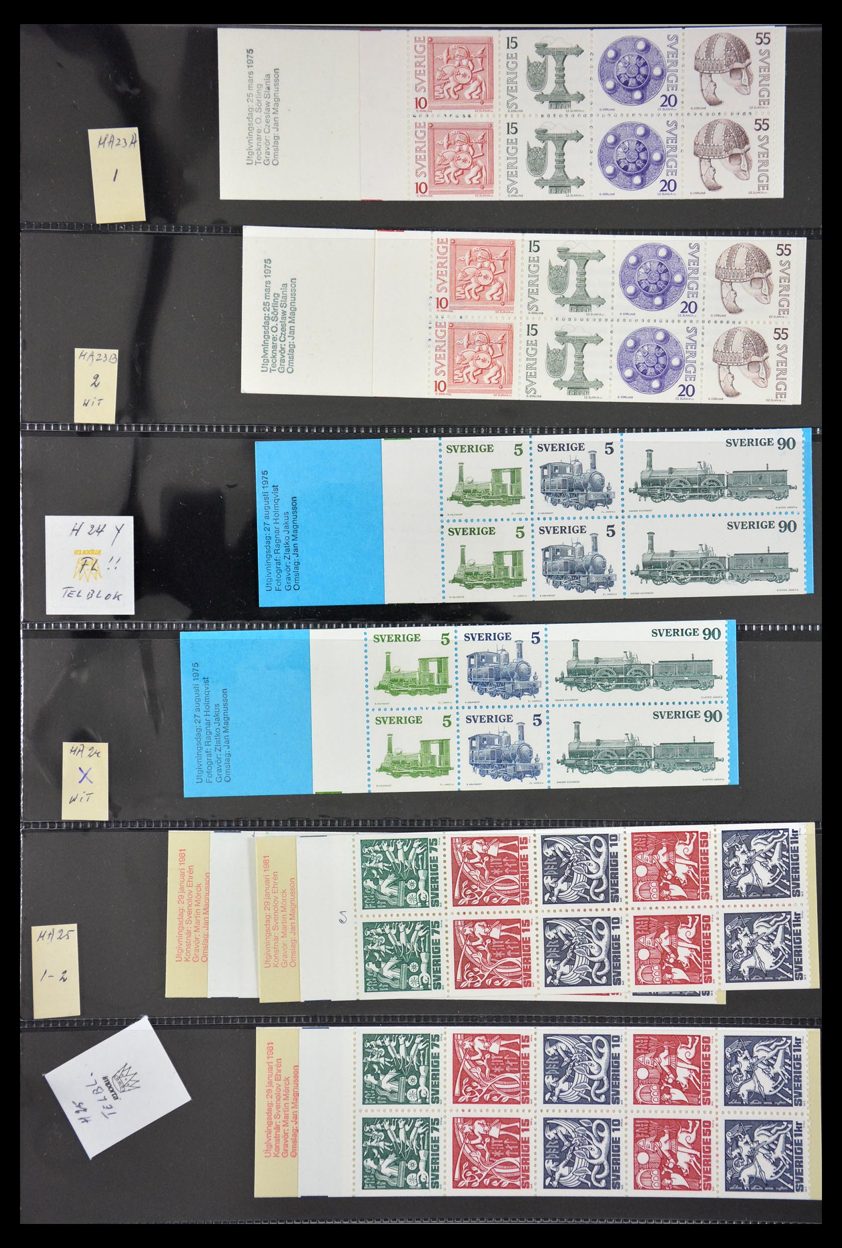 29368 023 - 29368 Zweden postzegelboekjes 1942-1996.