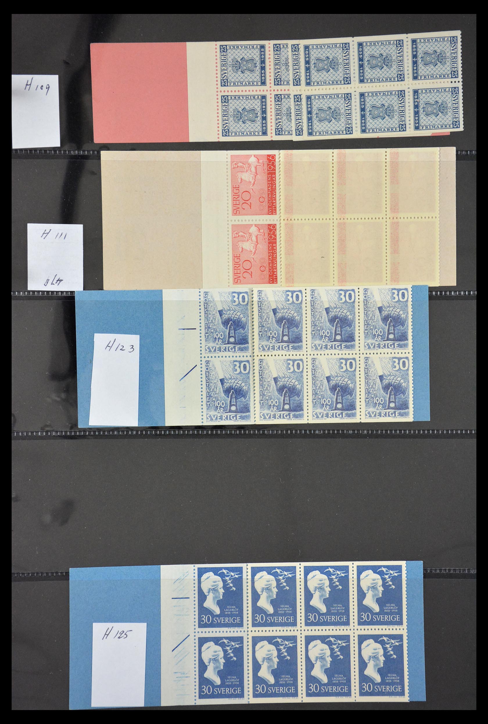 29368 026 - 29368 Sweden stamp booklets 1942-1996.