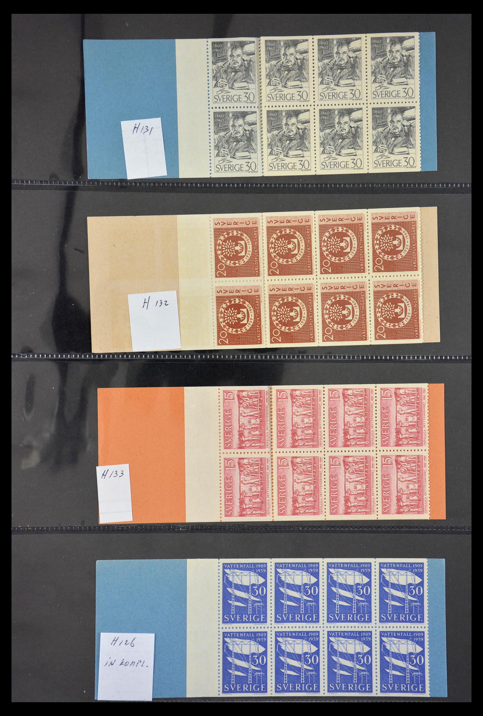 29368 027 - 29368 Zweden postzegelboekjes 1942-1996.
