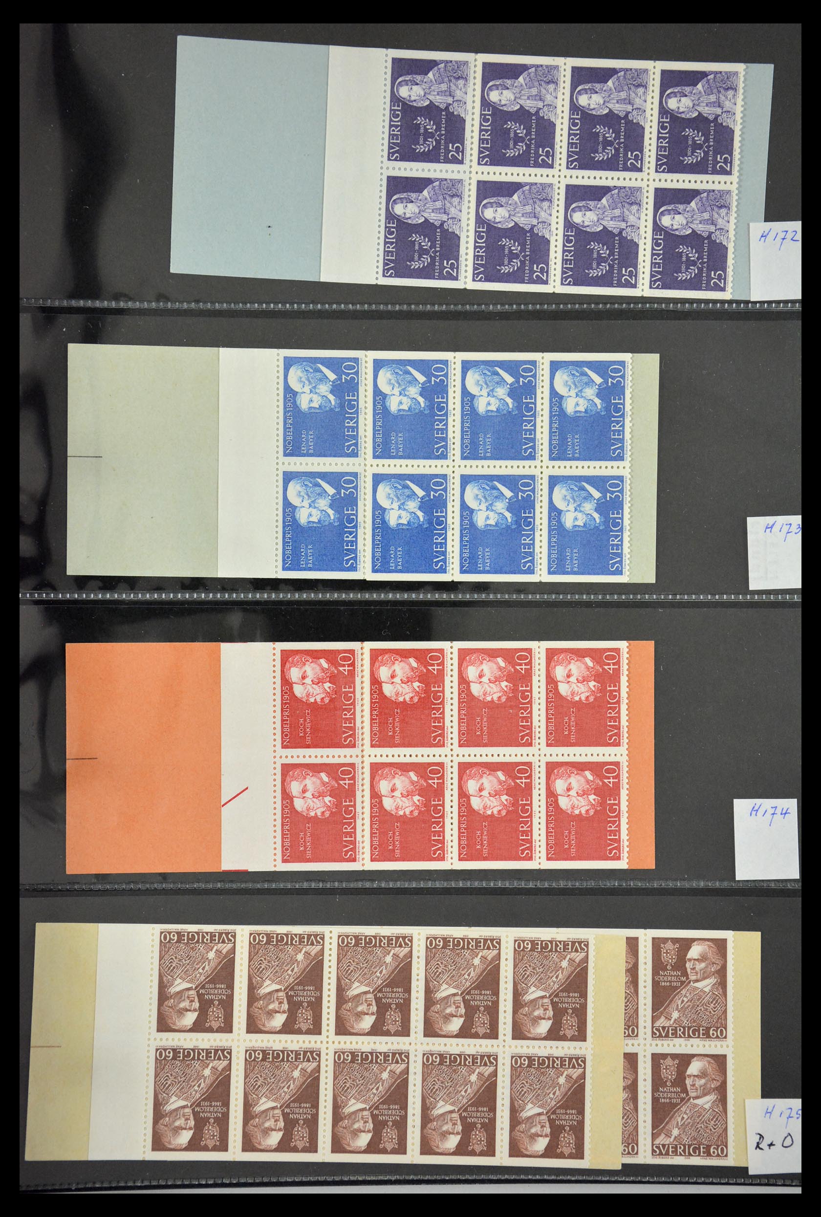 29368 035 - 29368 Zweden postzegelboekjes 1942-1996.