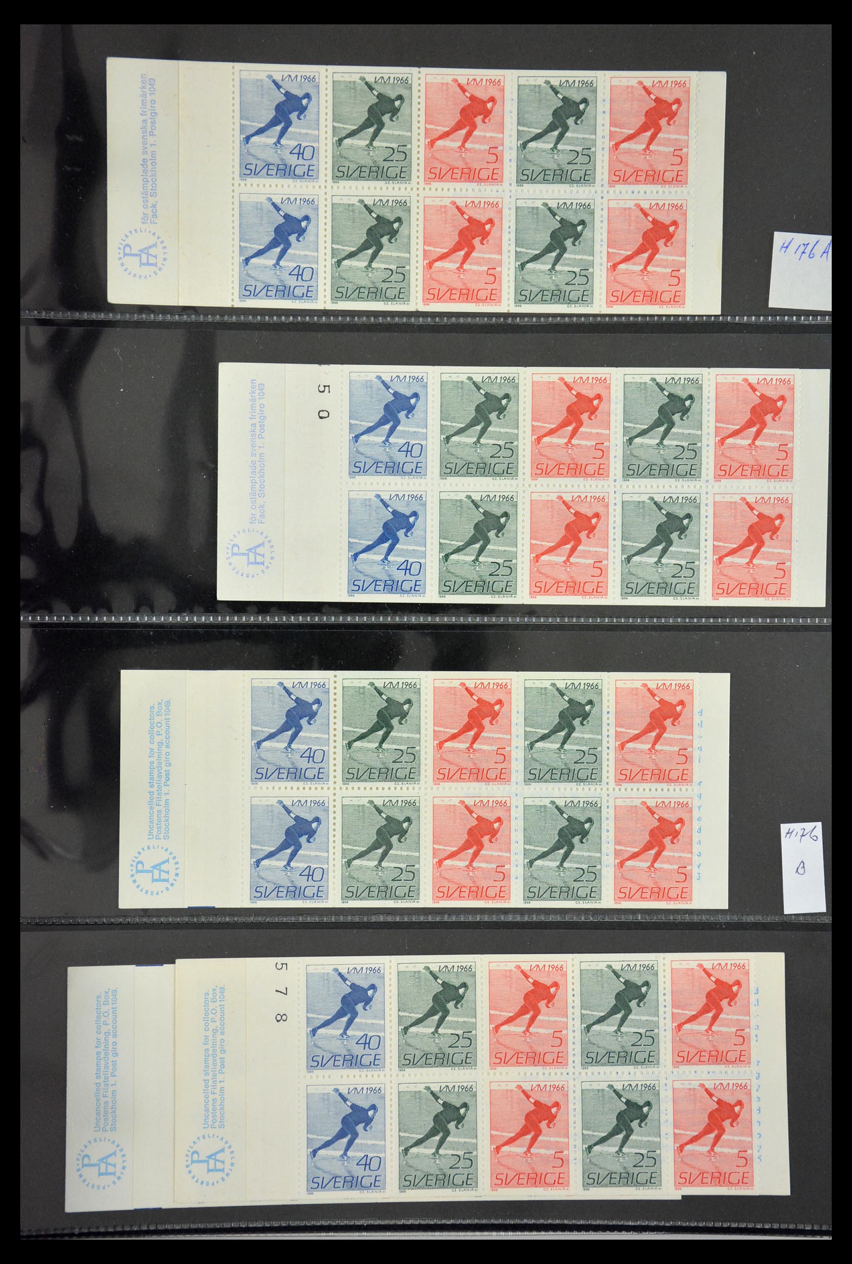 29368 036 - 29368 Sweden stamp booklets 1942-1996.