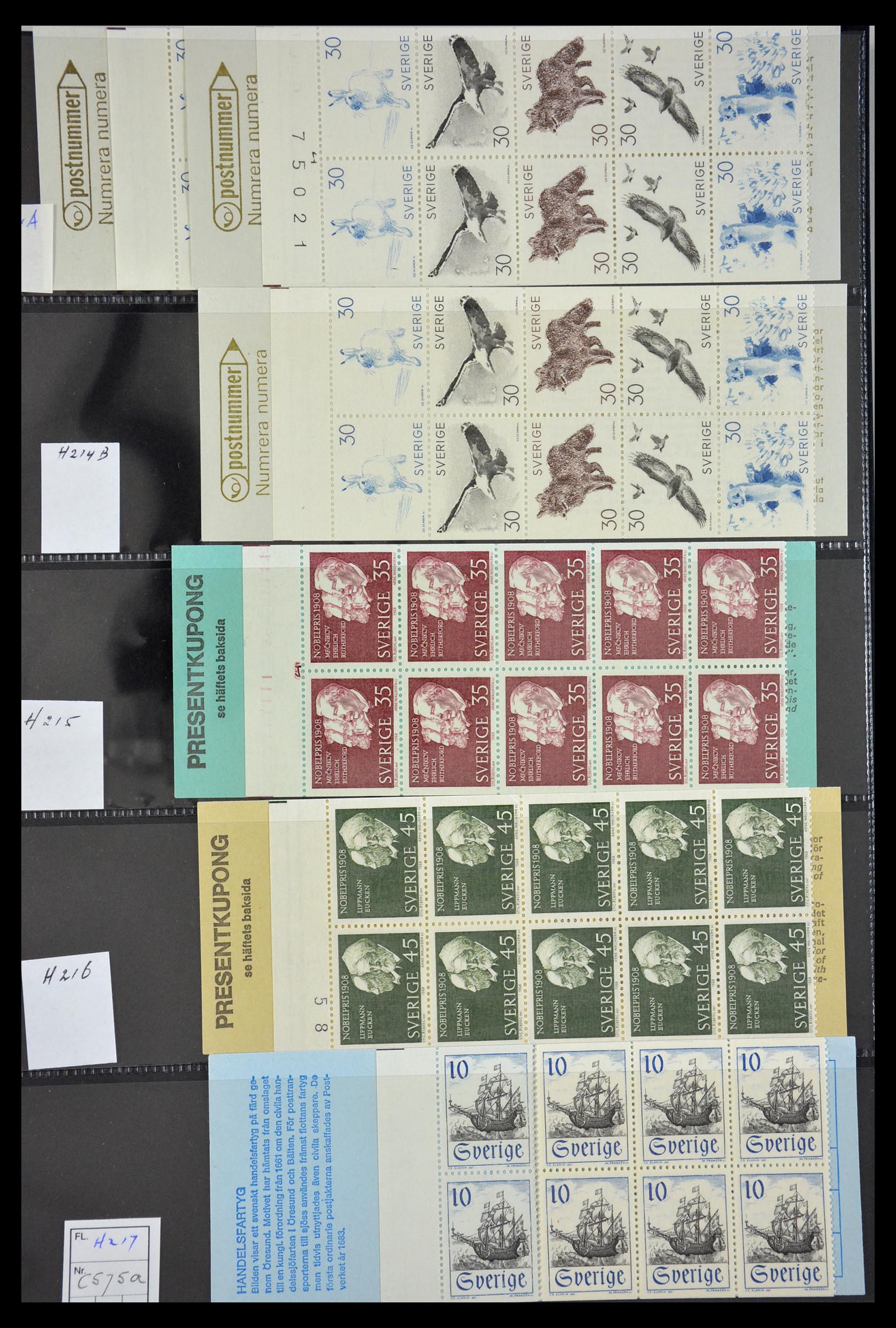 29368 048 - 29368 Sweden stamp booklets 1942-1996.