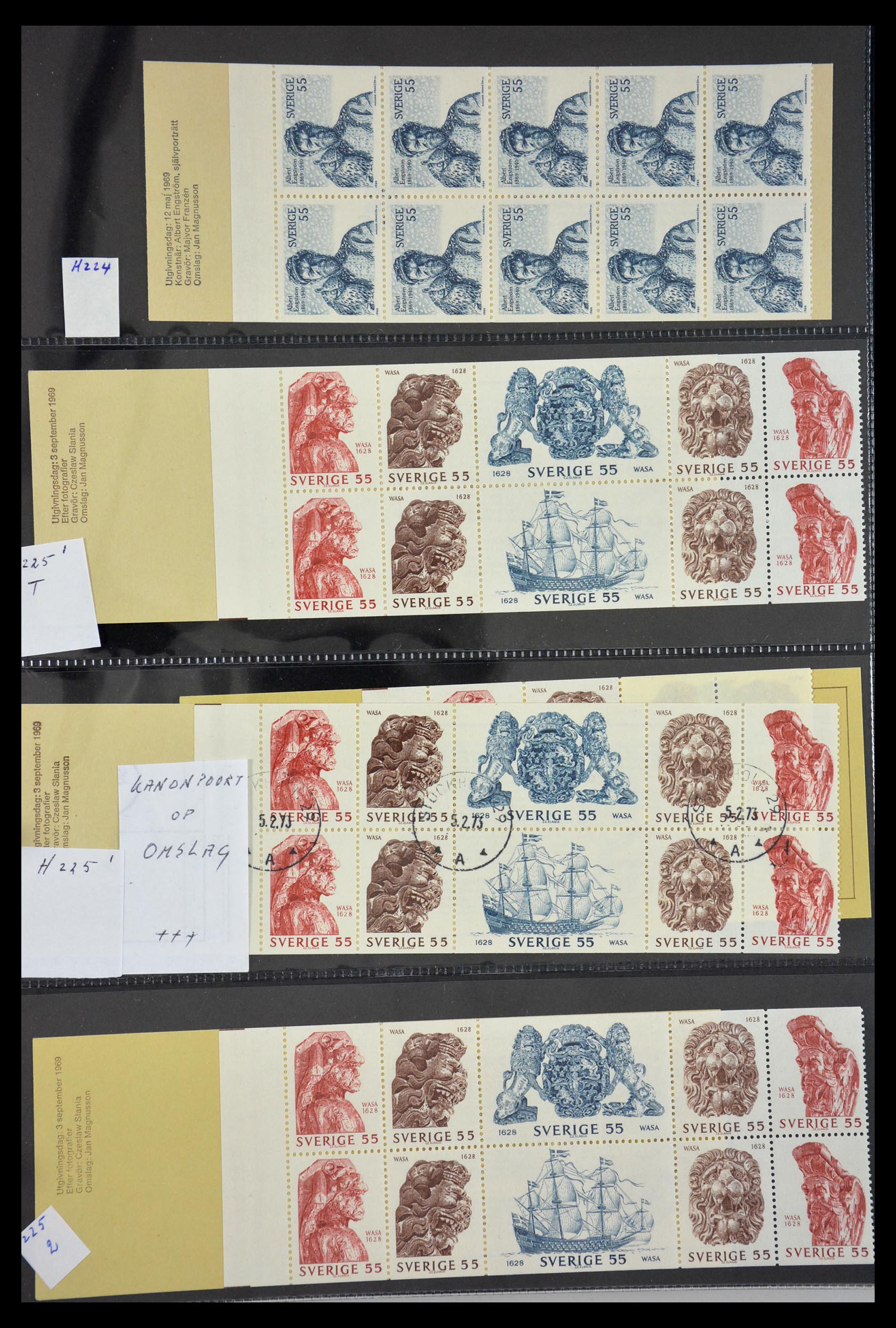 29368 050 - 29368 Zweden postzegelboekjes 1942-1996.