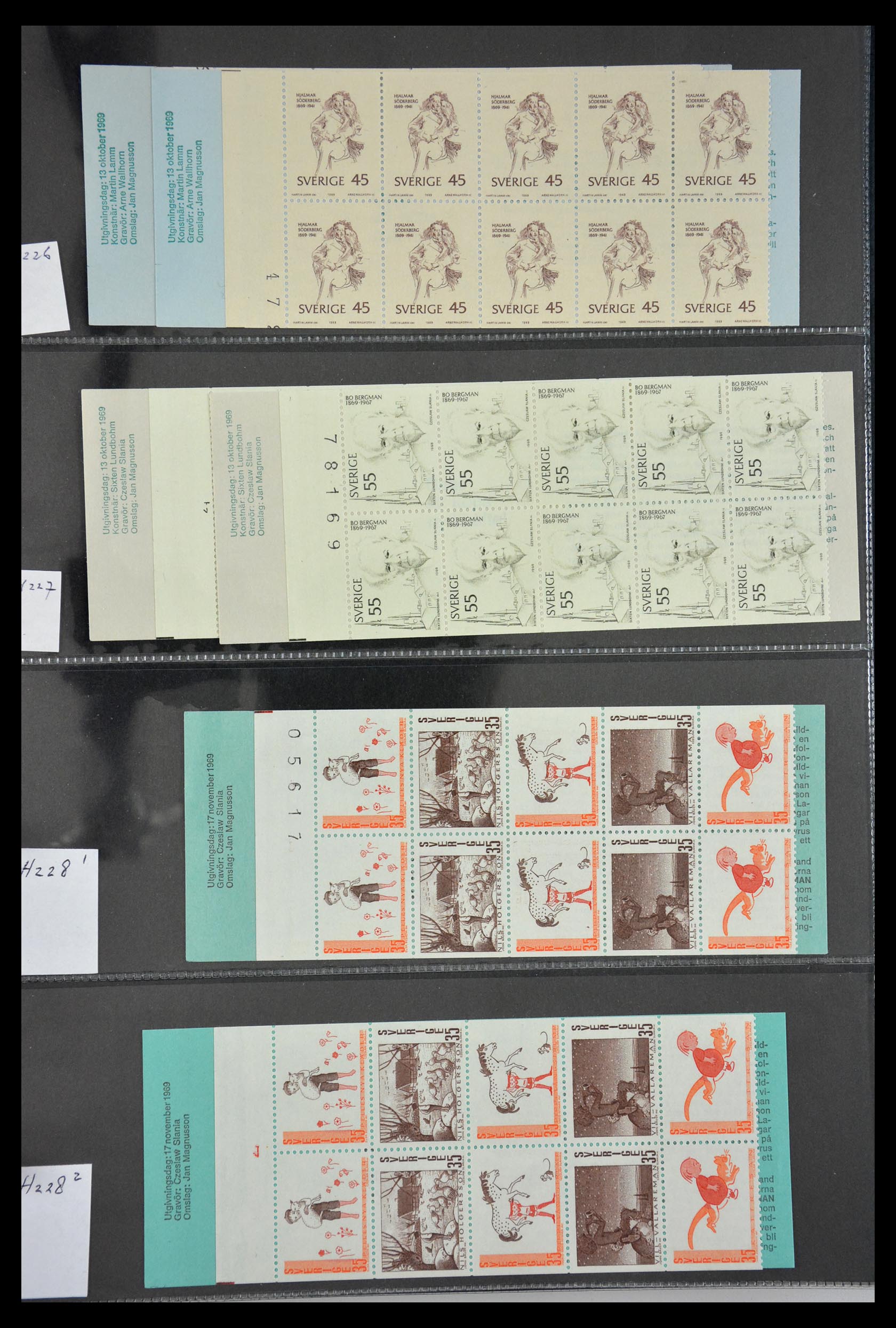 29368 051 - 29368 Zweden postzegelboekjes 1942-1996.