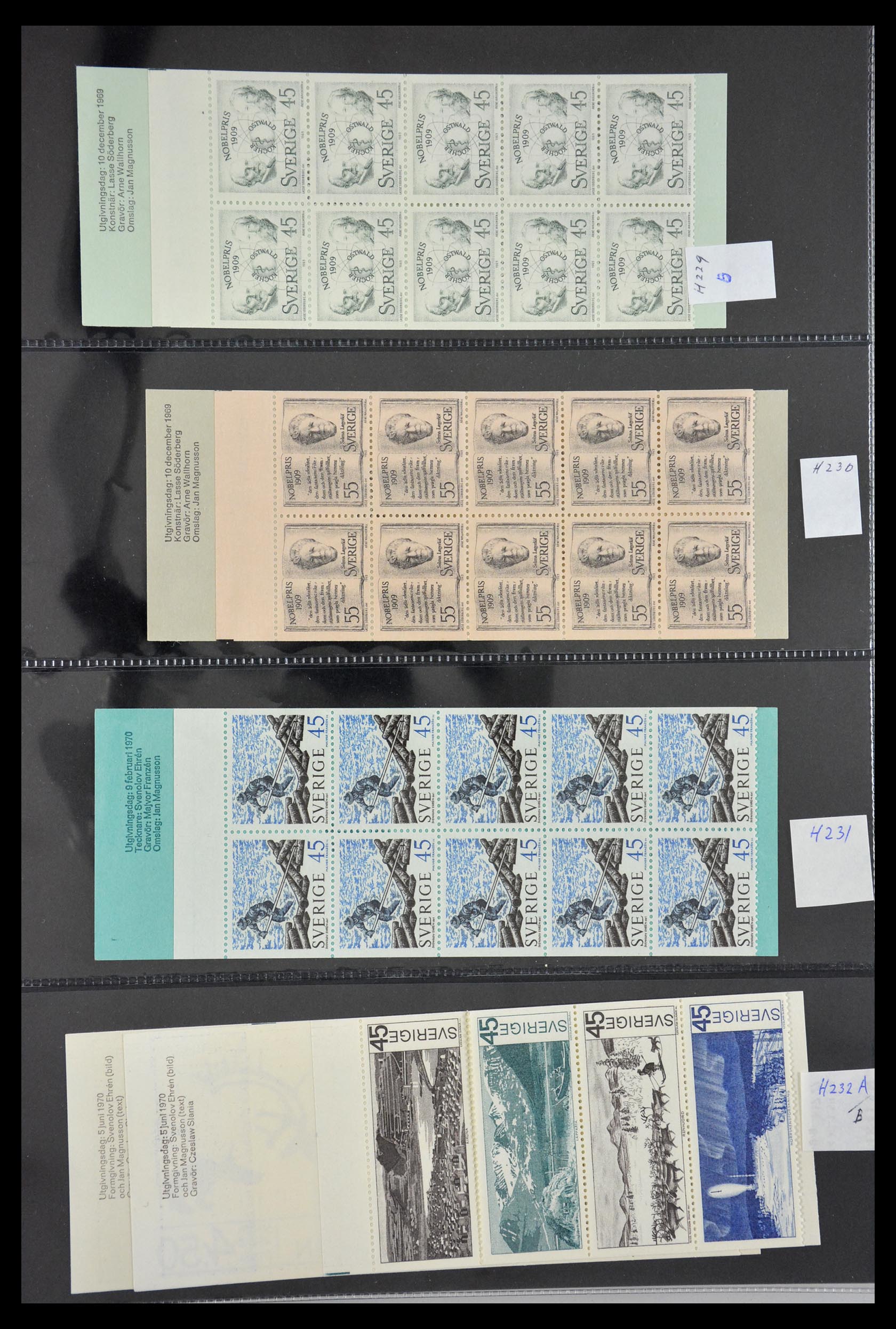 29368 052 - 29368 Sweden stamp booklets 1942-1996.