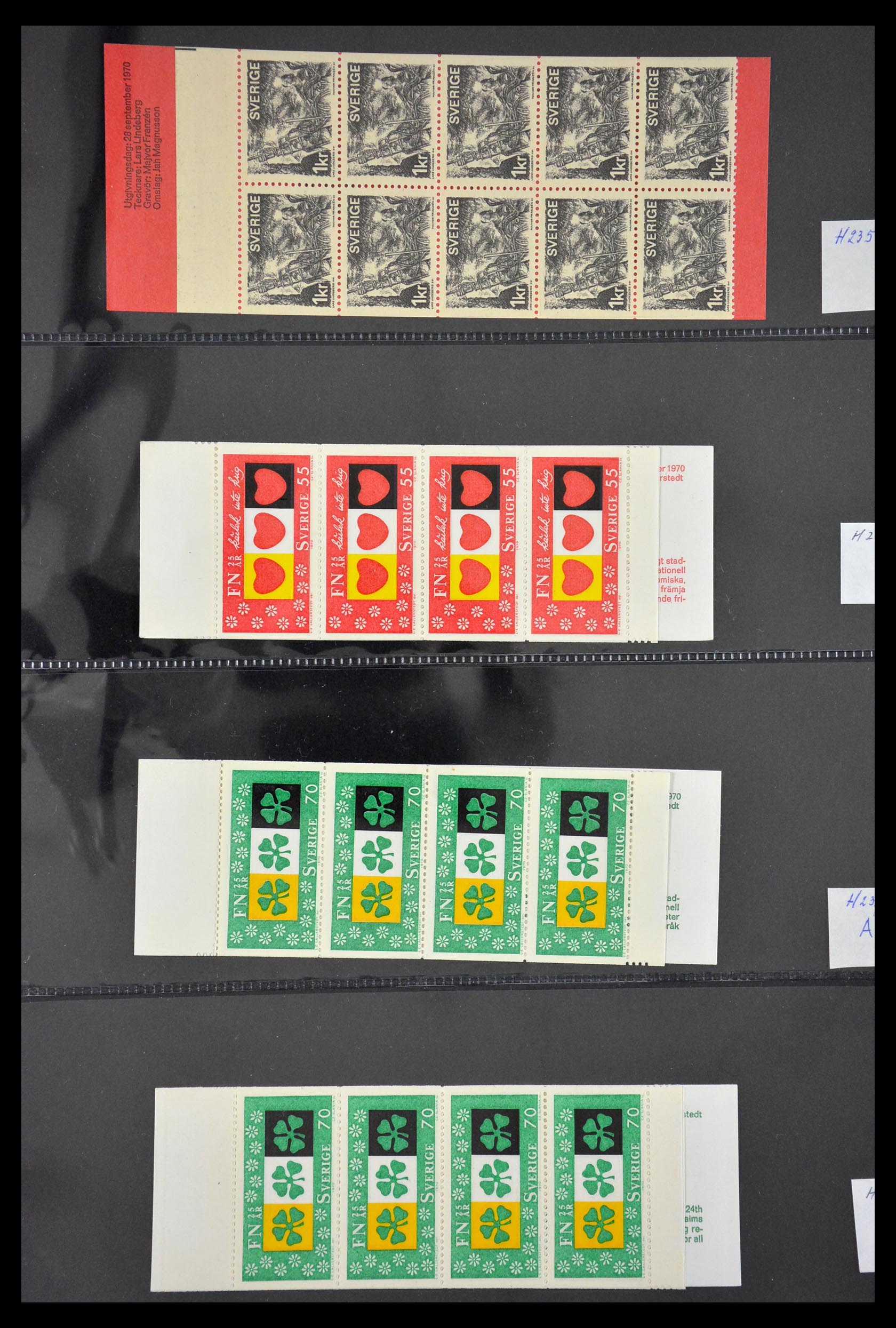 29368 054 - 29368 Zweden postzegelboekjes 1942-1996.