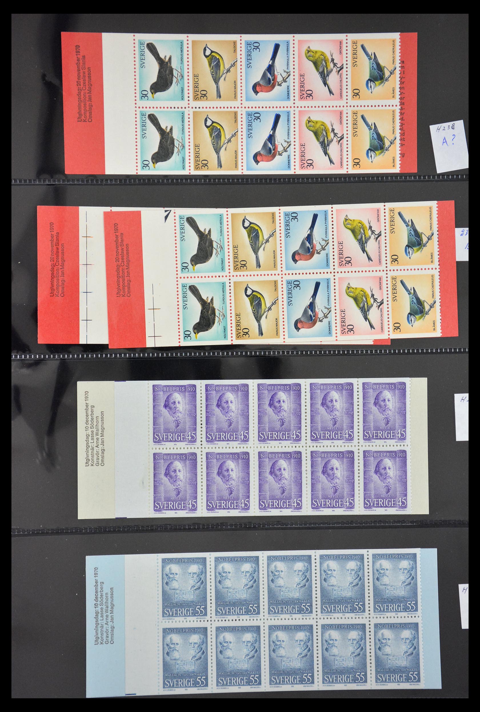 29368 055 - 29368 Zweden postzegelboekjes 1942-1996.