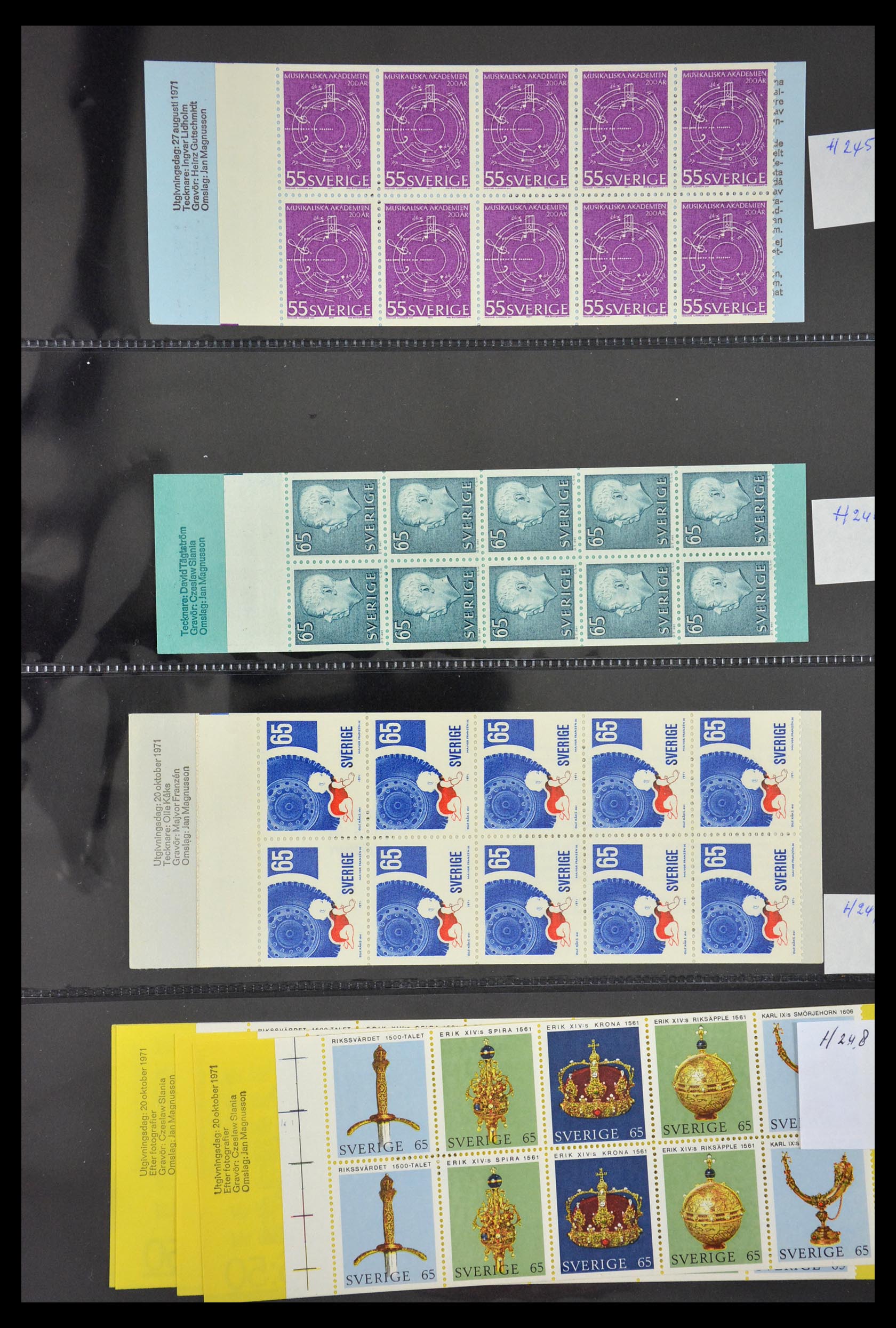 29368 057 - 29368 Zweden postzegelboekjes 1942-1996.