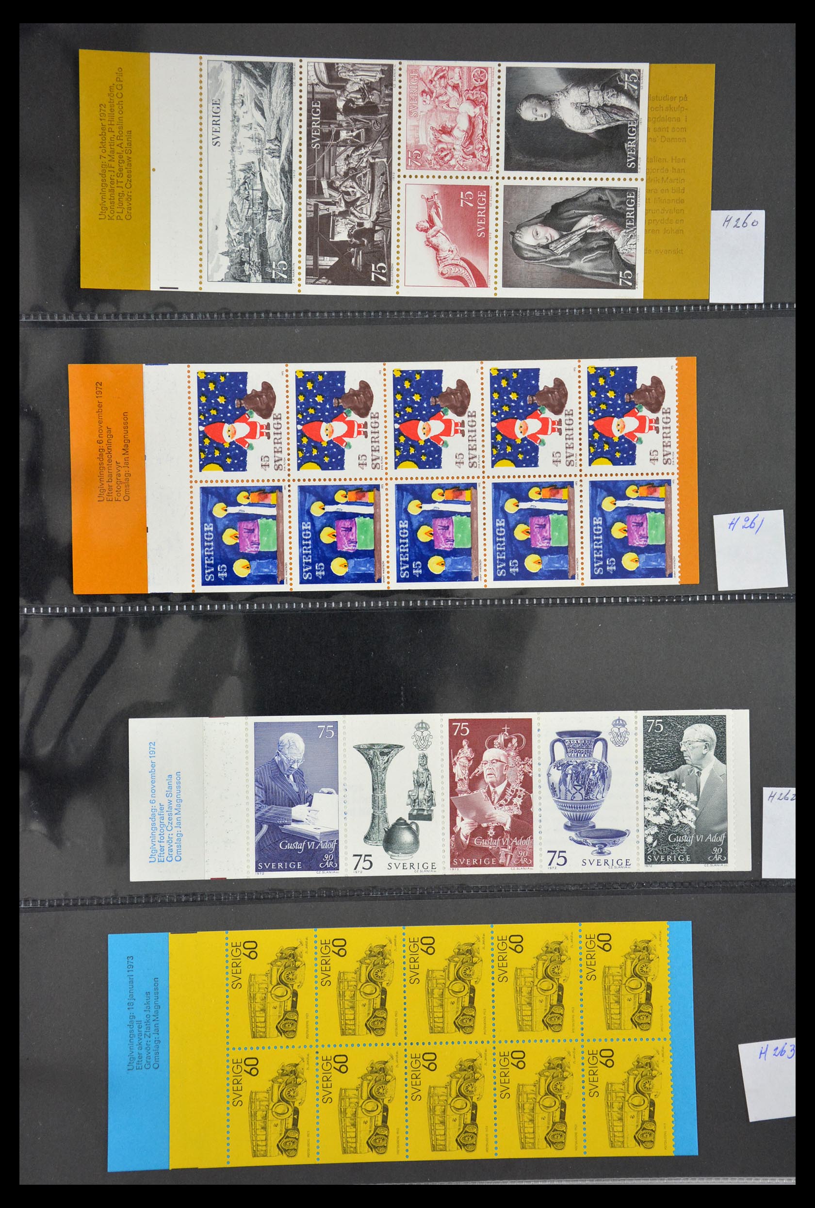 29368 062 - 29368 Zweden postzegelboekjes 1942-1996.