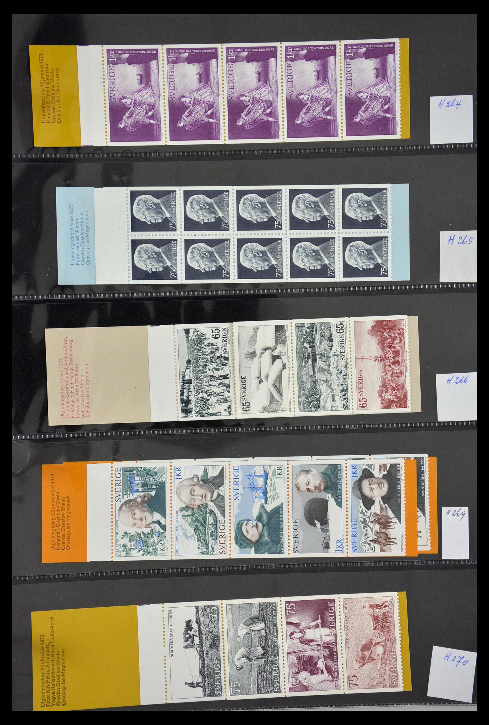 29368 063 - 29368 Zweden postzegelboekjes 1942-1996.