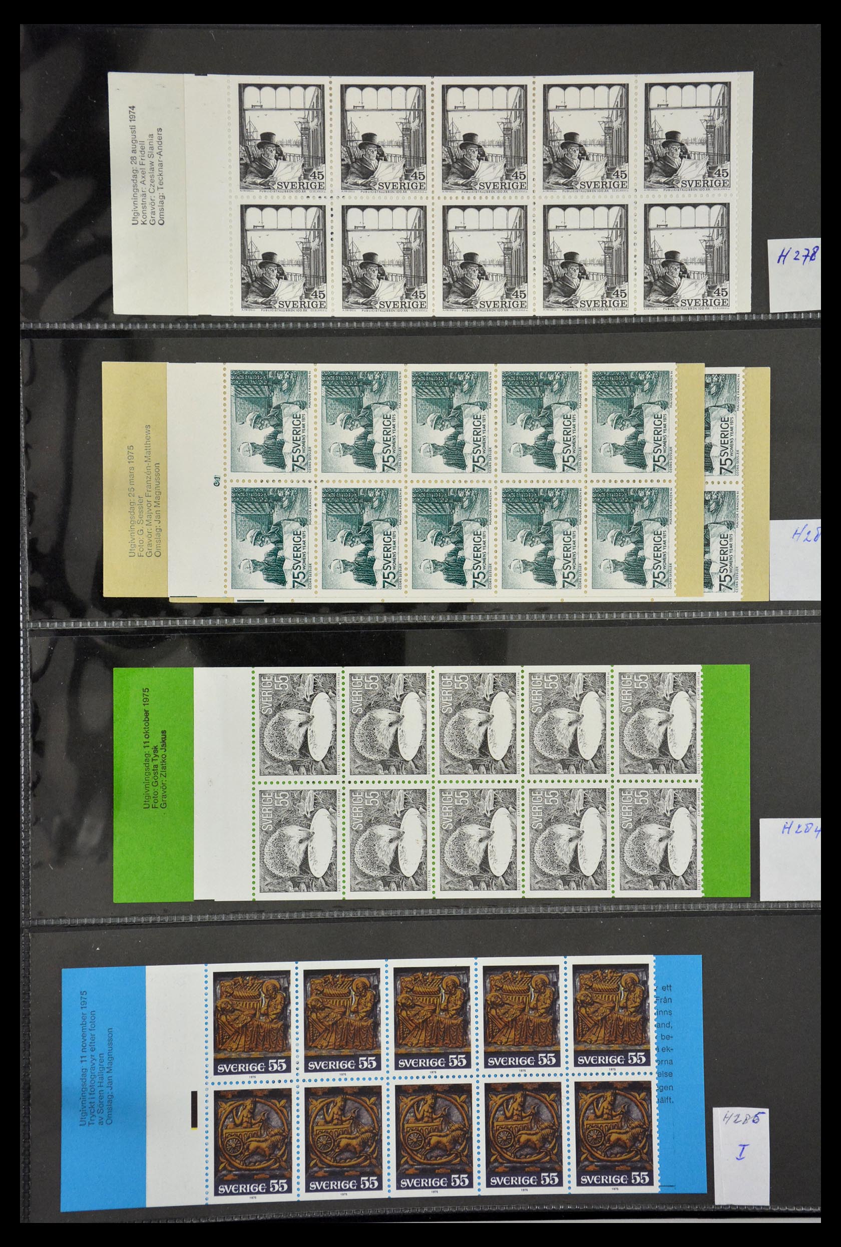 29368 068 - 29368 Zweden postzegelboekjes 1942-1996.