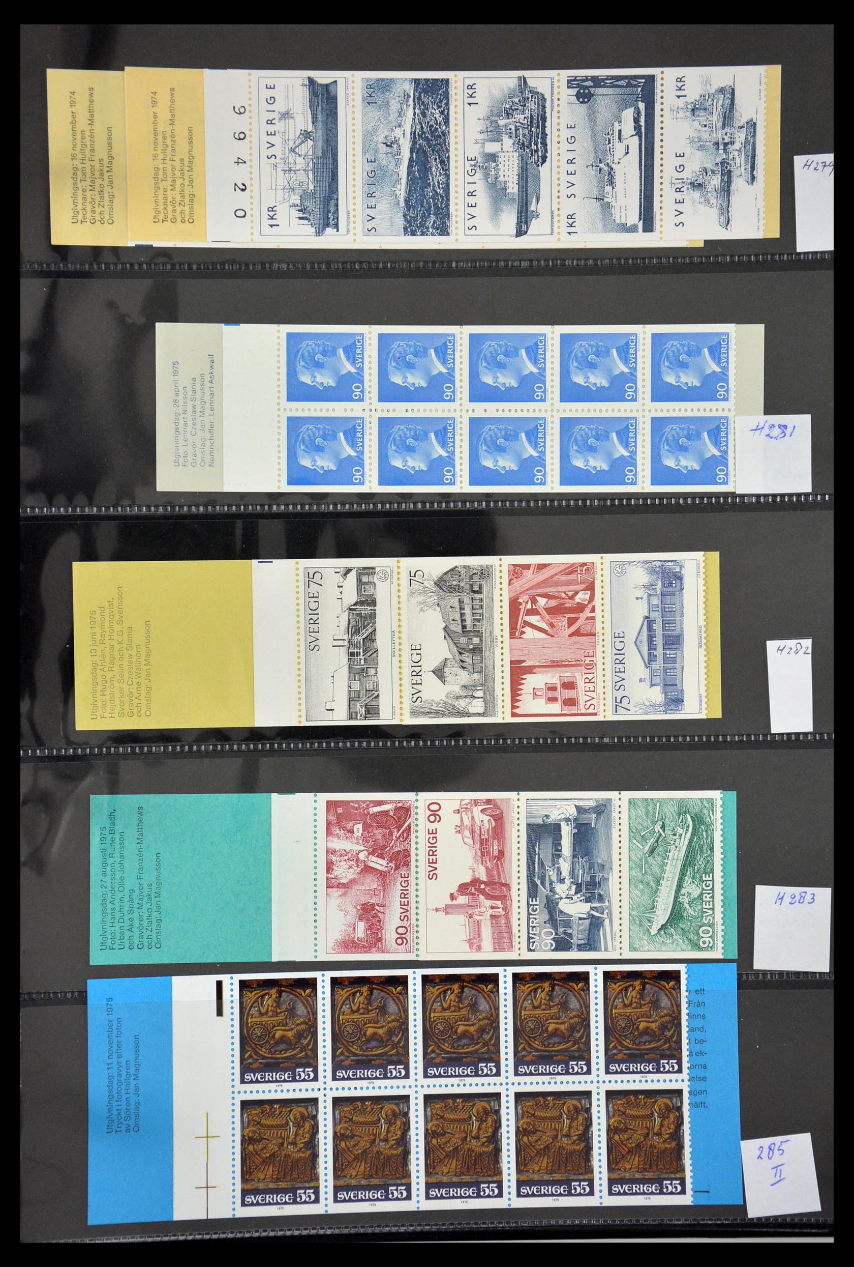29368 069 - 29368 Zweden postzegelboekjes 1942-1996.