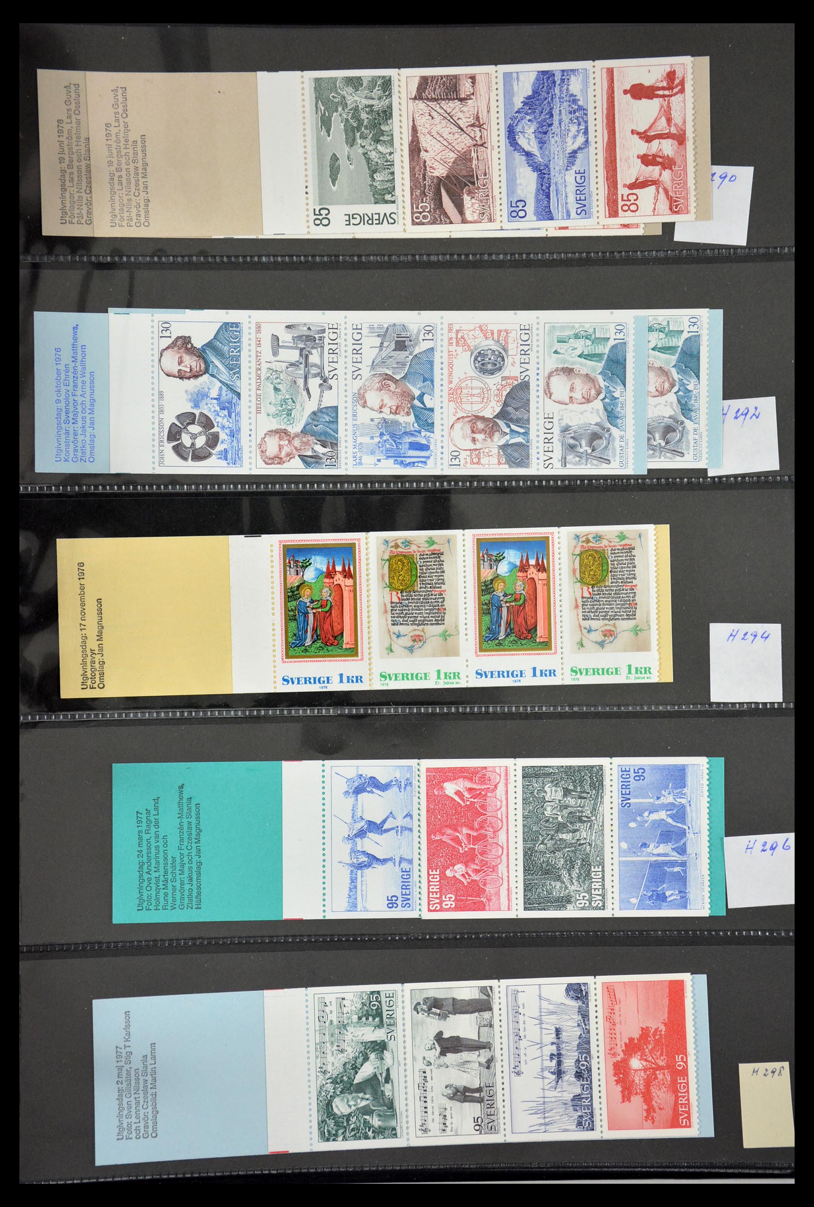 29368 072 - 29368 Zweden postzegelboekjes 1942-1996.