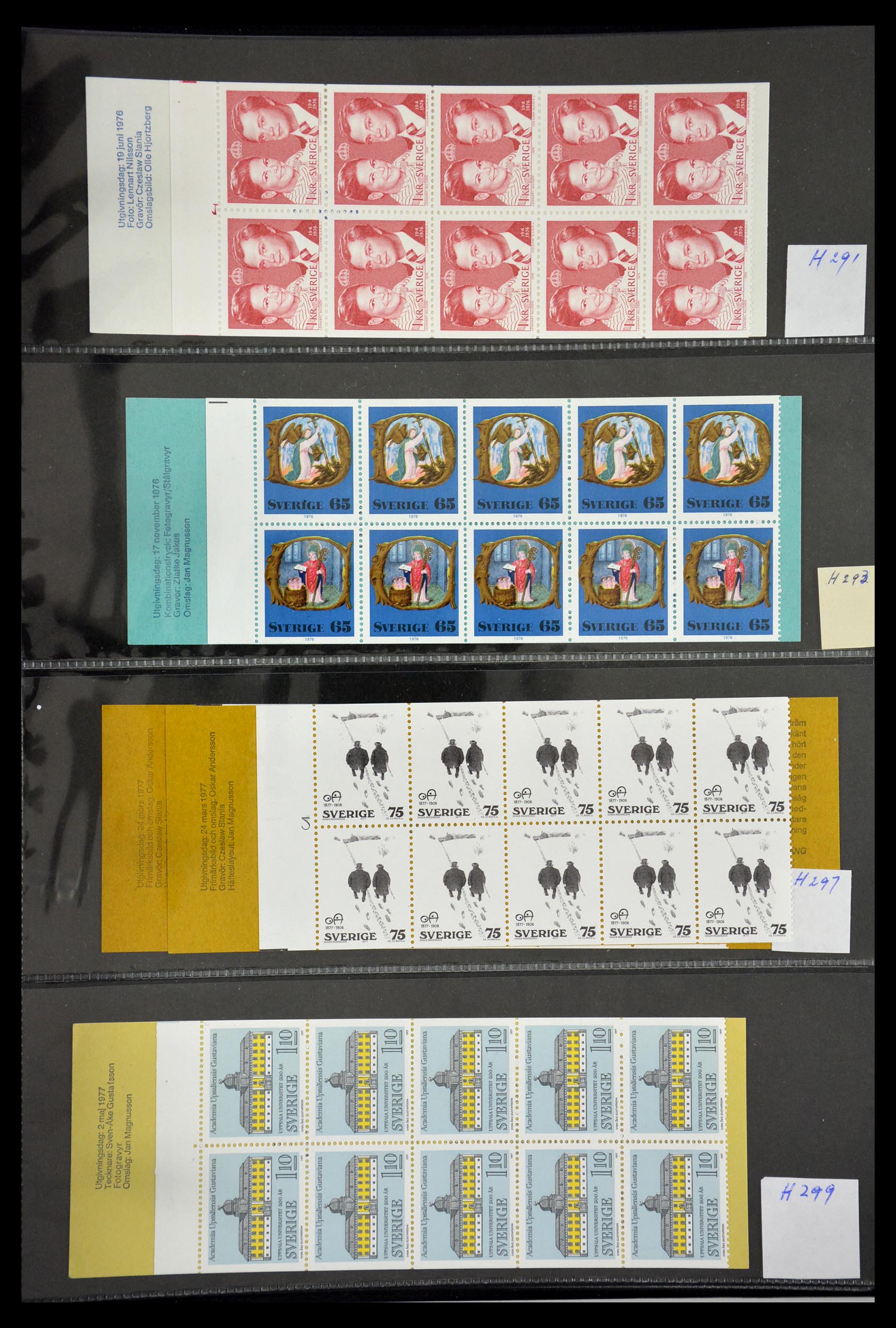 29368 073 - 29368 Zweden postzegelboekjes 1942-1996.
