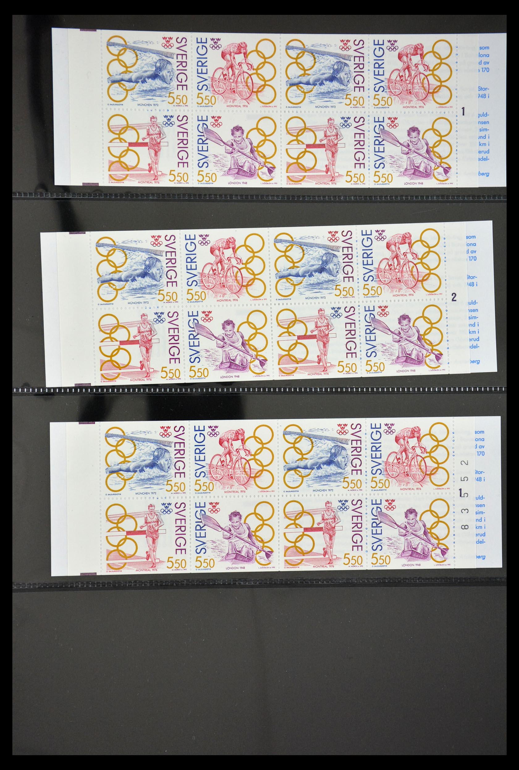 29368 076 - 29368 Zweden postzegelboekjes 1942-1996.