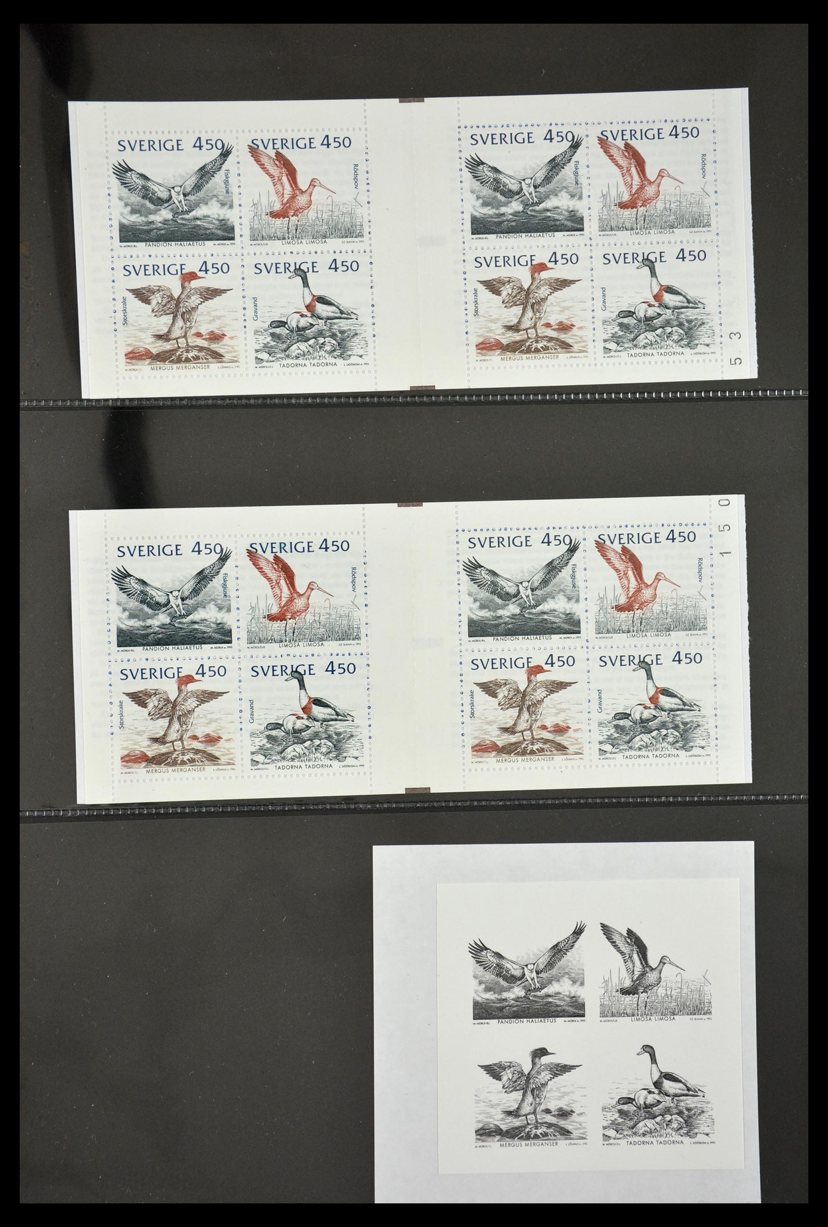 29368 080 - 29368 Zweden postzegelboekjes 1942-1996.