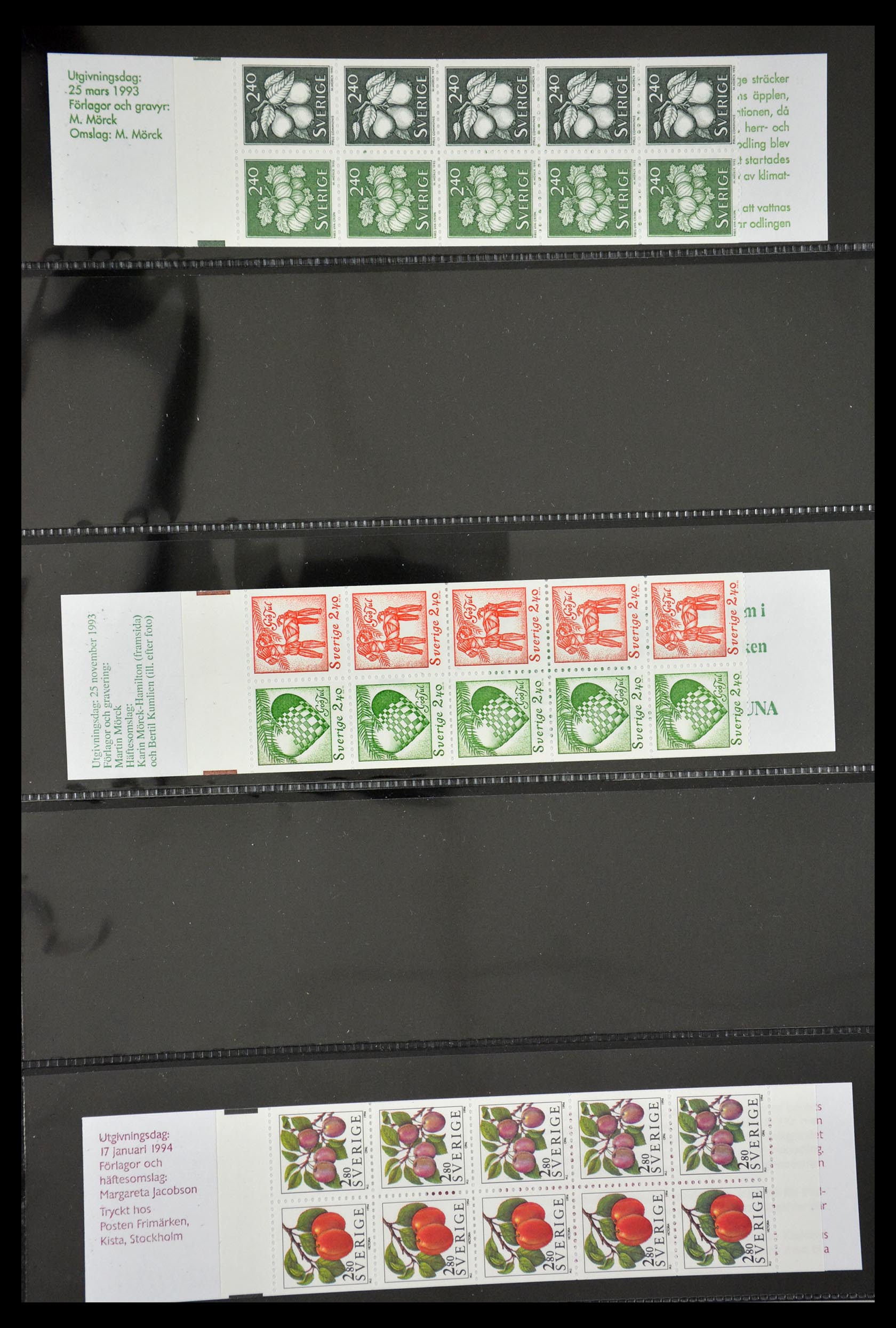 29368 083 - 29368 Zweden postzegelboekjes 1942-1996.