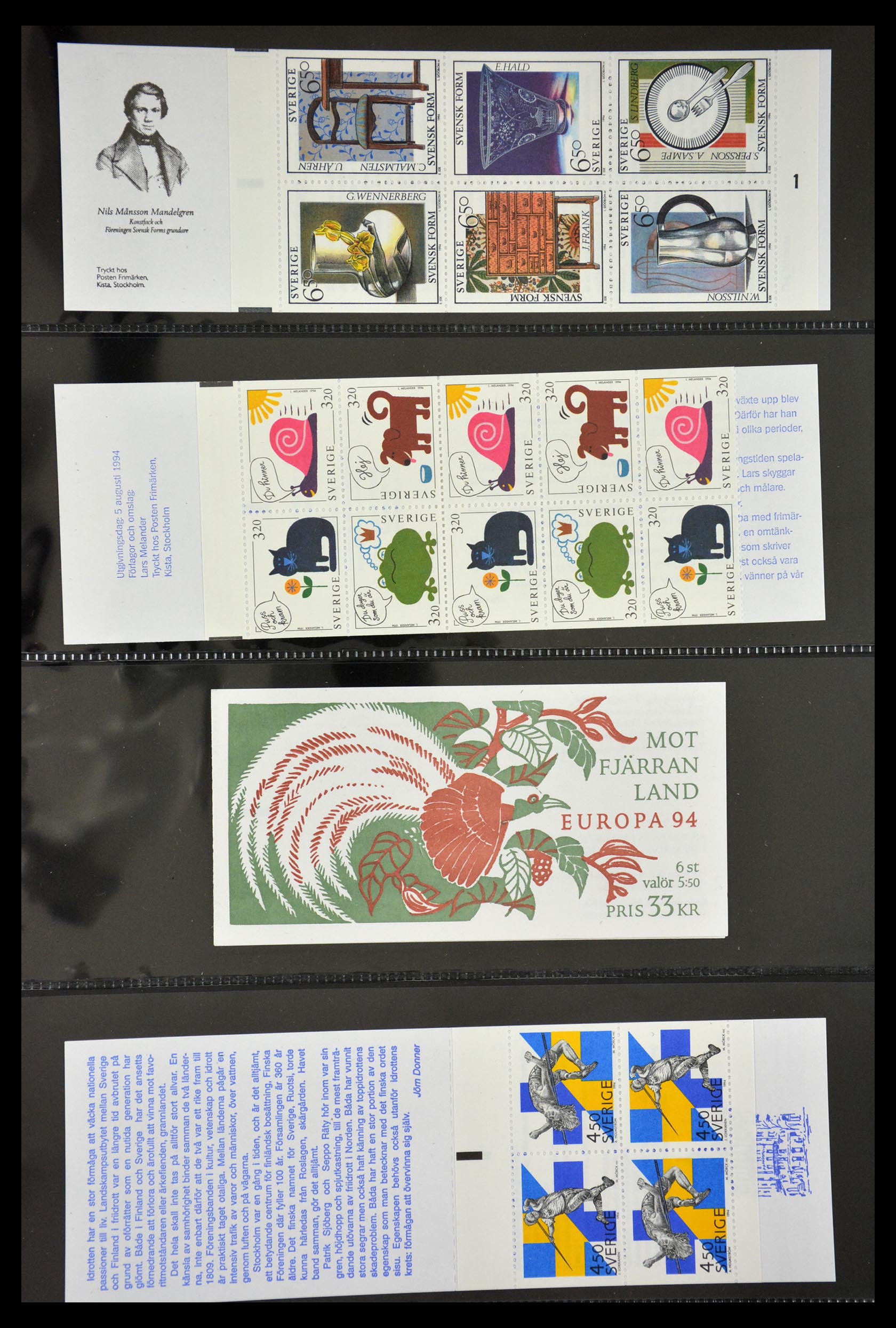 29368 088 - 29368 Zweden postzegelboekjes 1942-1996.
