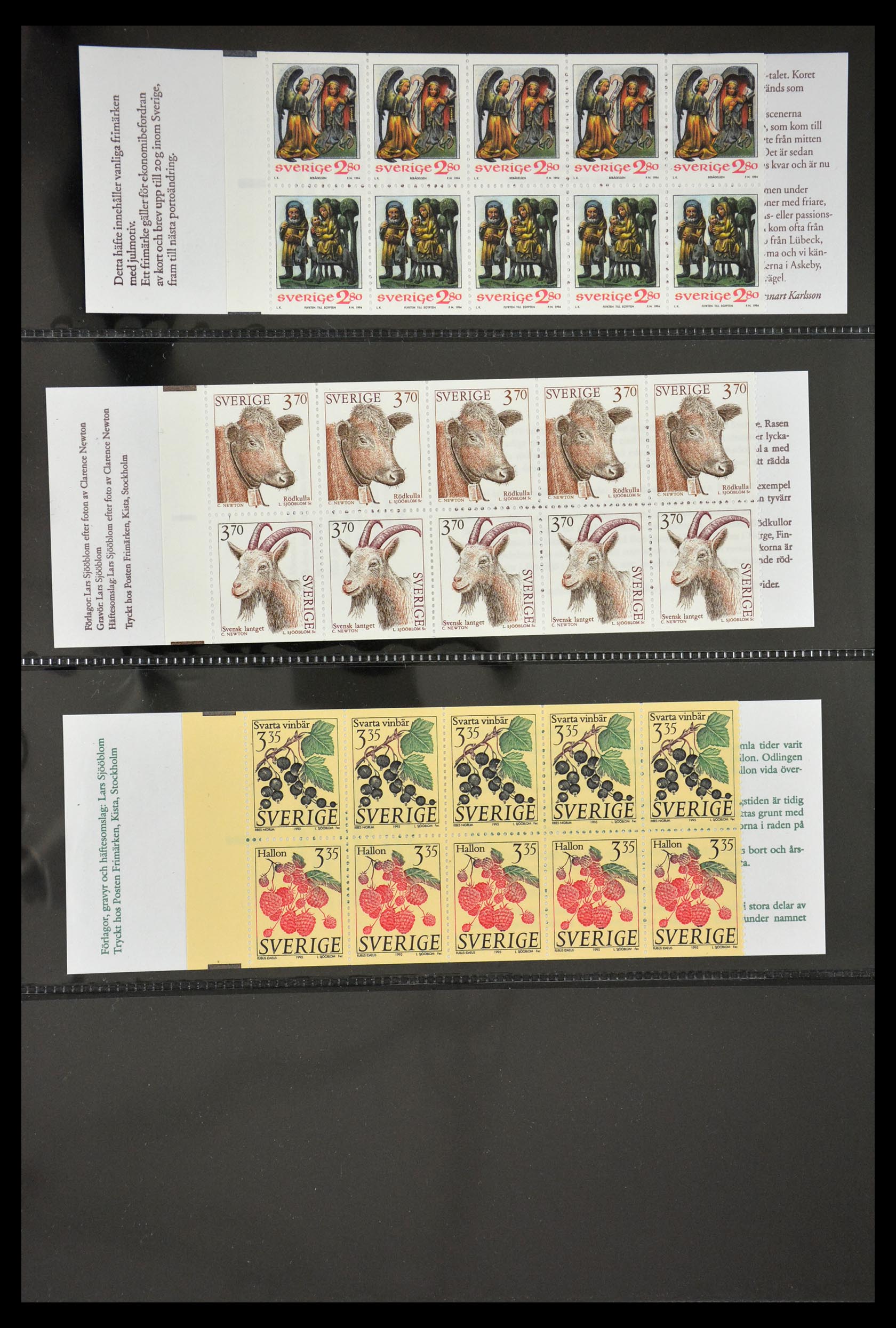 29368 089 - 29368 Zweden postzegelboekjes 1942-1996.