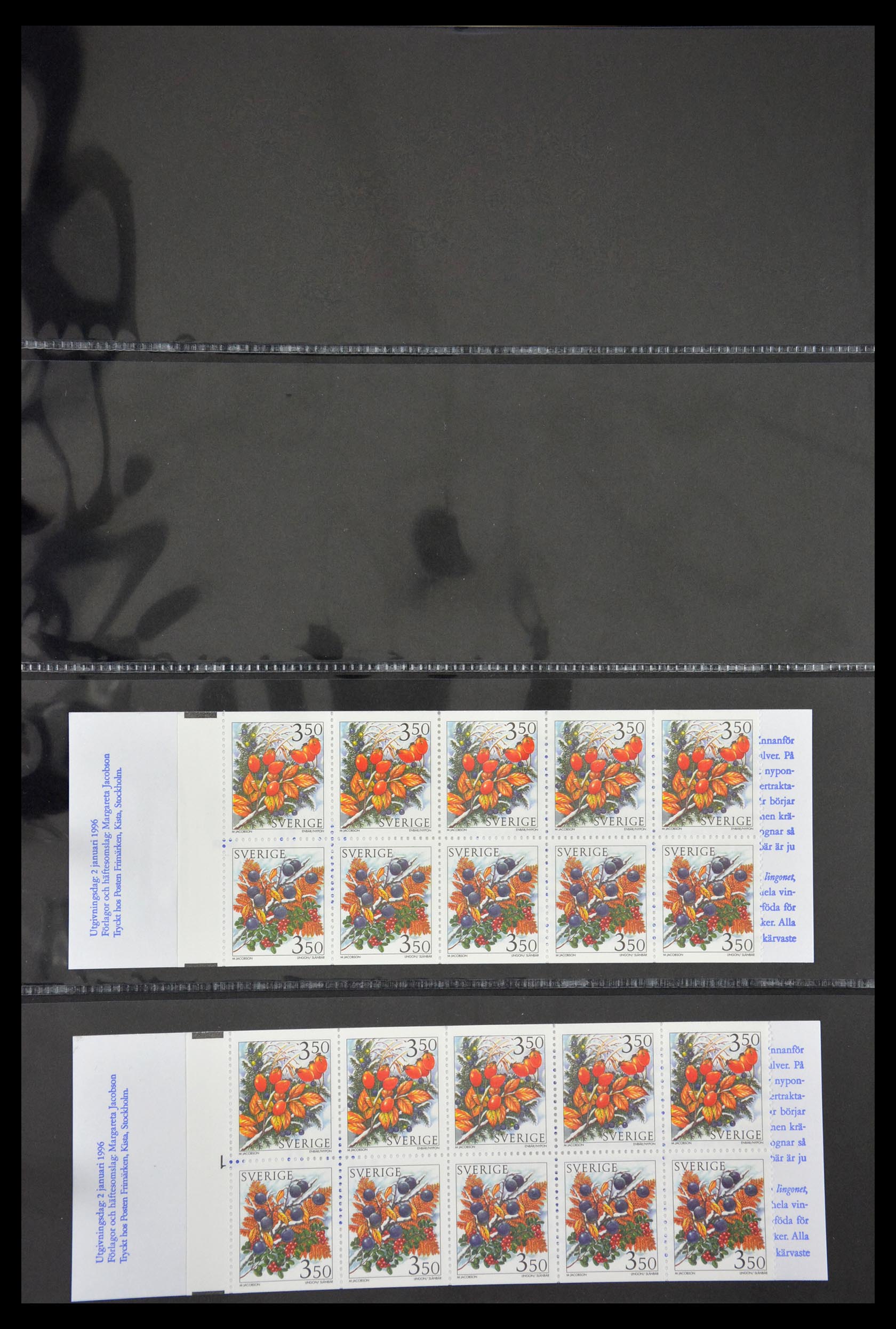 29368 098 - 29368 Zweden postzegelboekjes 1942-1996.