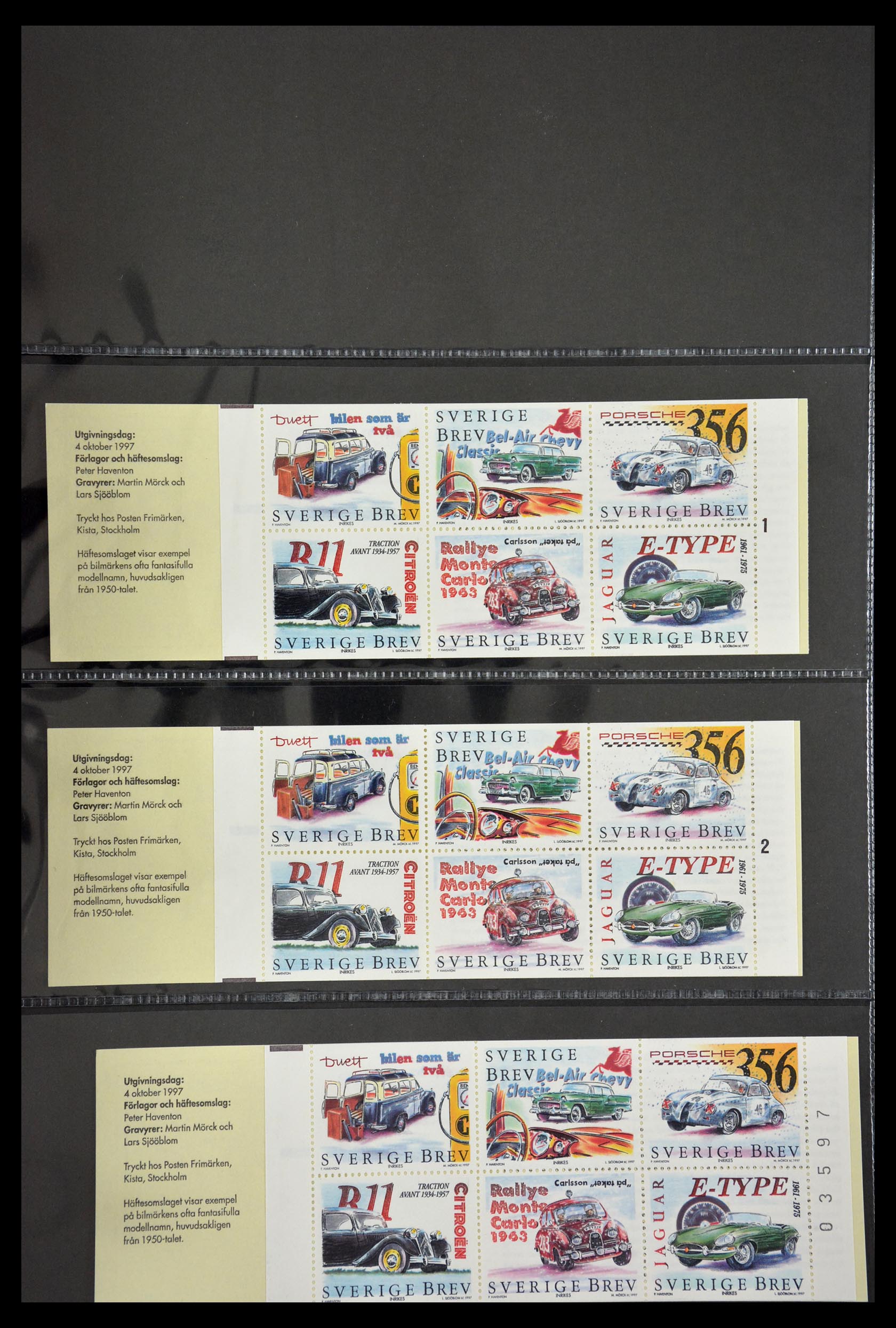 29368 111 - 29368 Sweden stamp booklets 1942-1996.