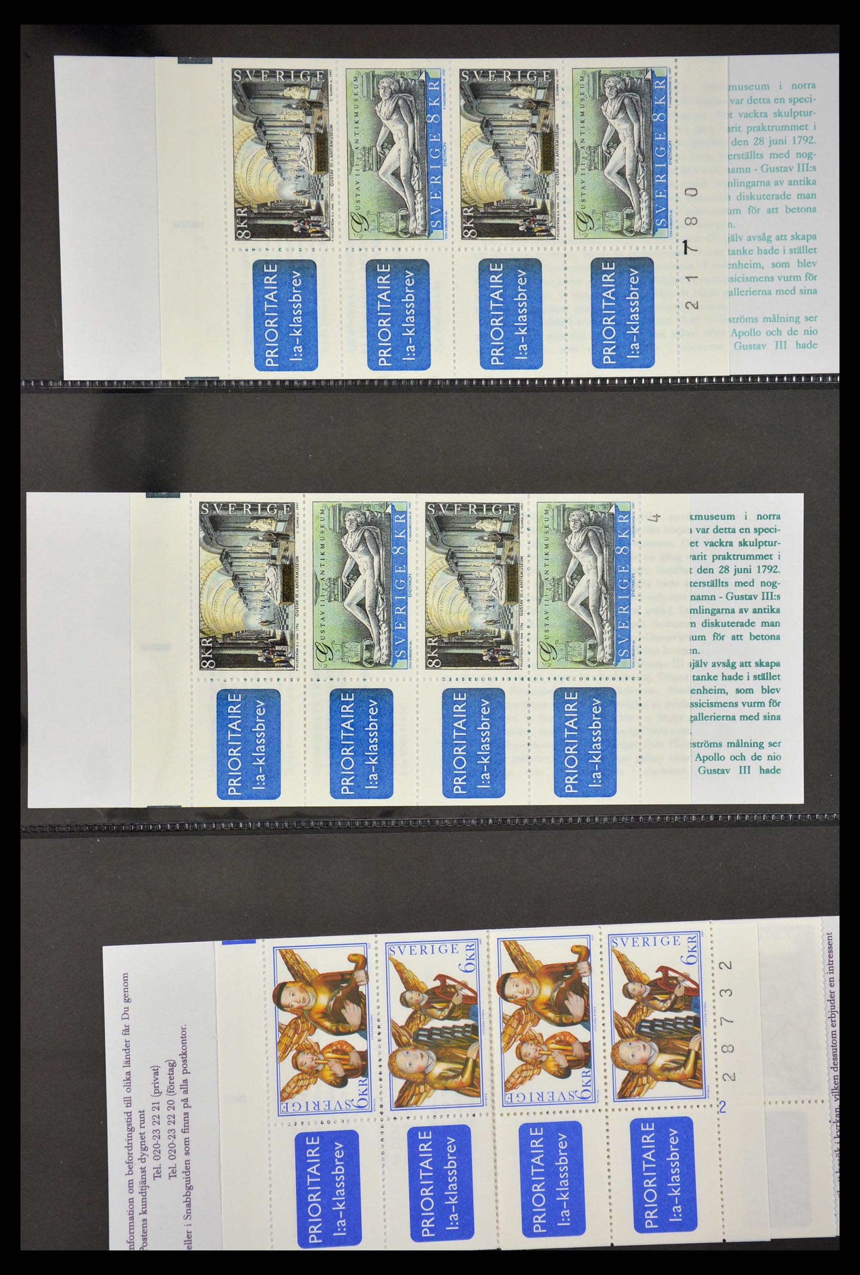 29368 114 - 29368 Zweden postzegelboekjes 1942-1996.