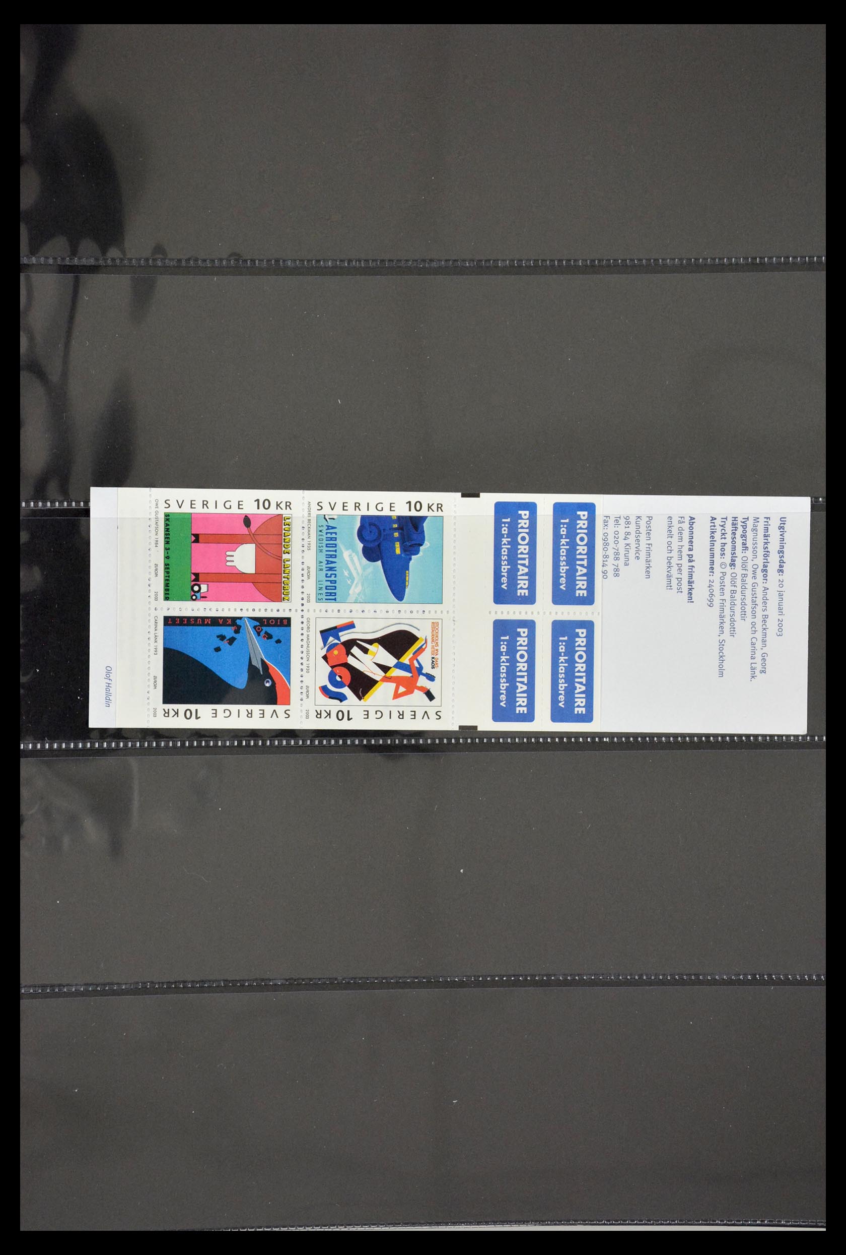 29368 131 - 29368 Sweden stamp booklets 1942-1996.