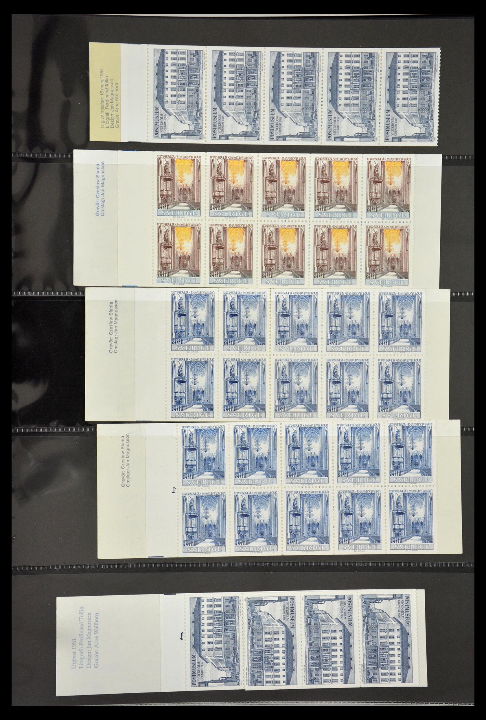 29368 136 - 29368 Zweden postzegelboekjes 1942-1996.