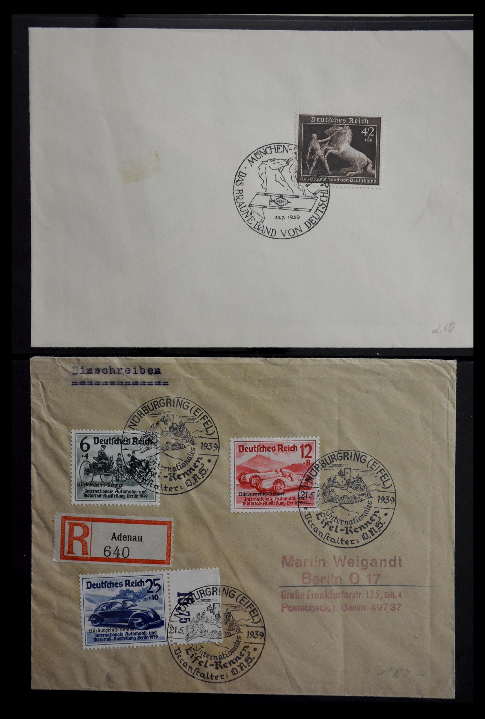 29382 003 - 29382 Germany covers and FDC's 1936-1965.