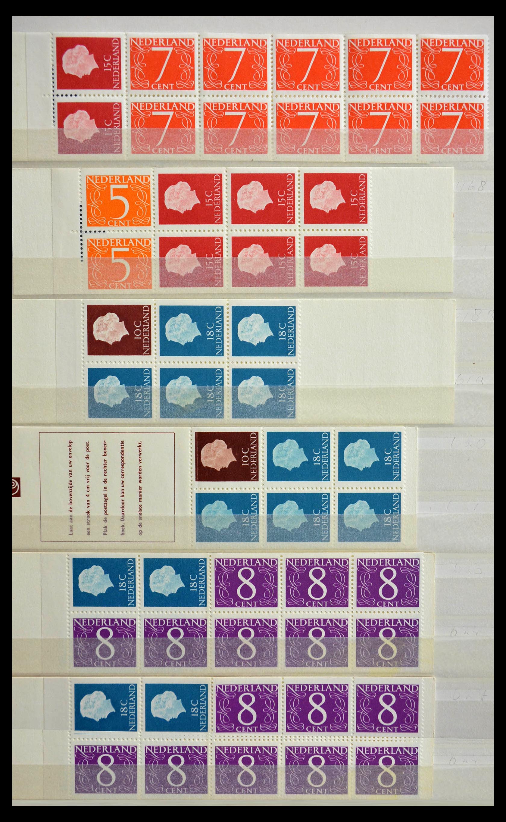 29387 001 - 29387 Netherlands stamp booklets 1964-2014.