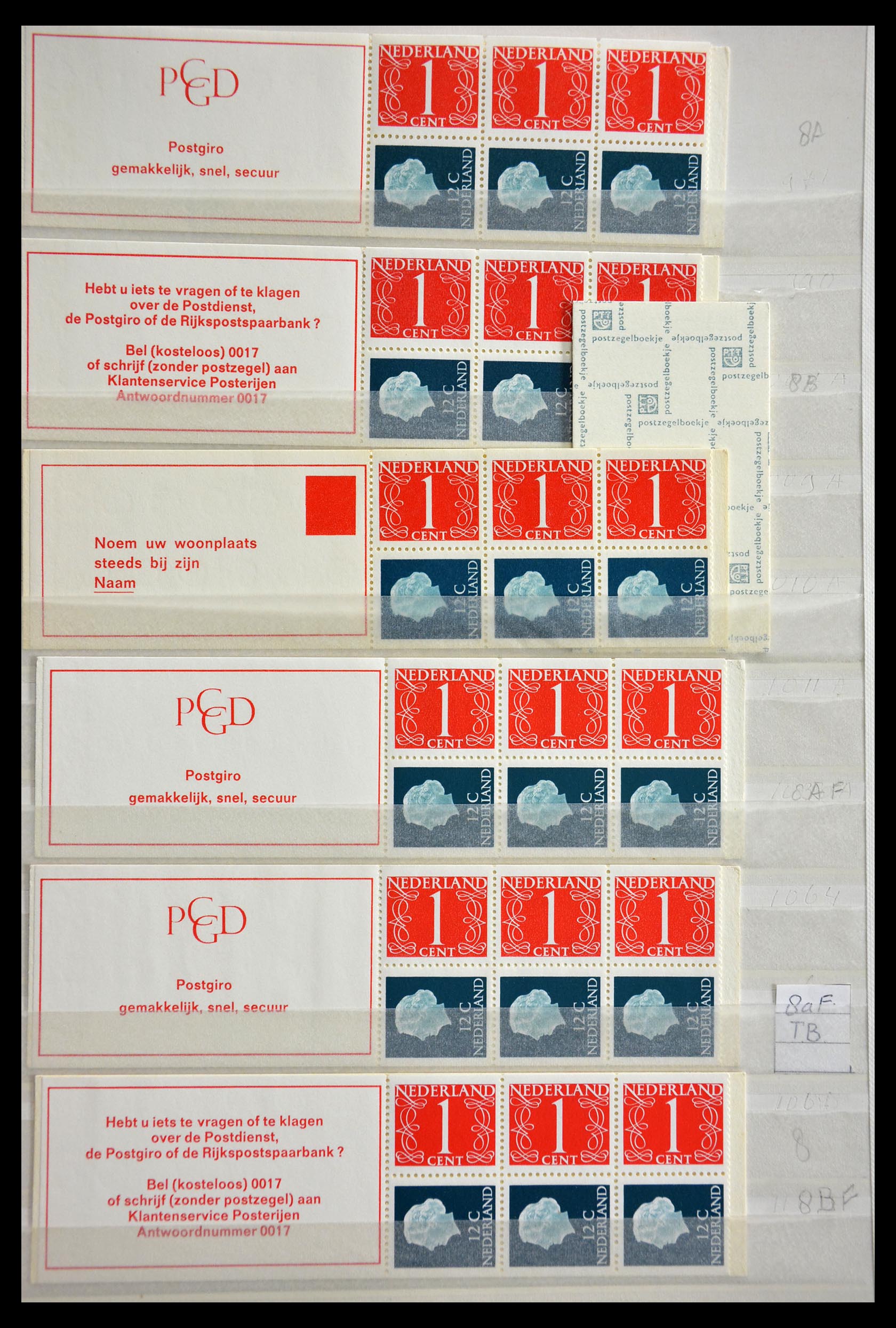 29387 004 - 29387 Netherlands stamp booklets 1964-2014.