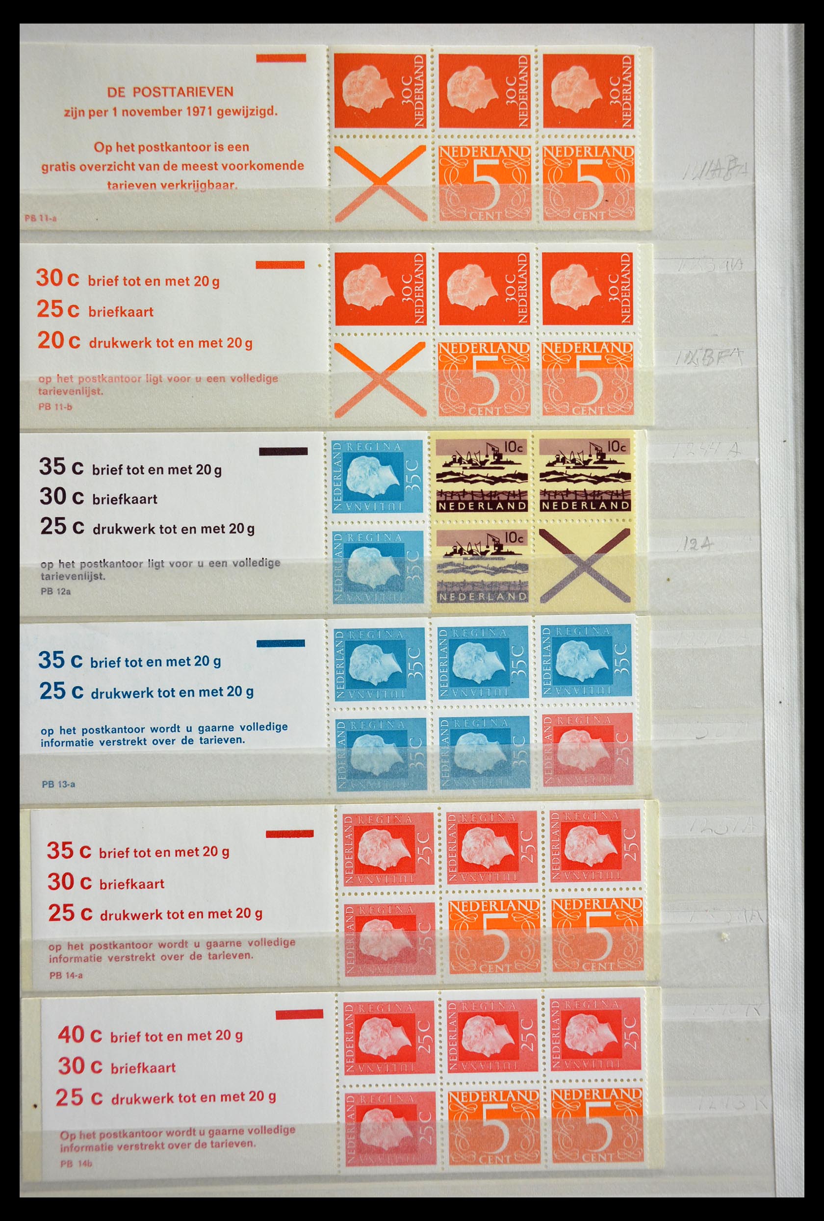 29387 008 - 29387 Netherlands stamp booklets 1964-2014.
