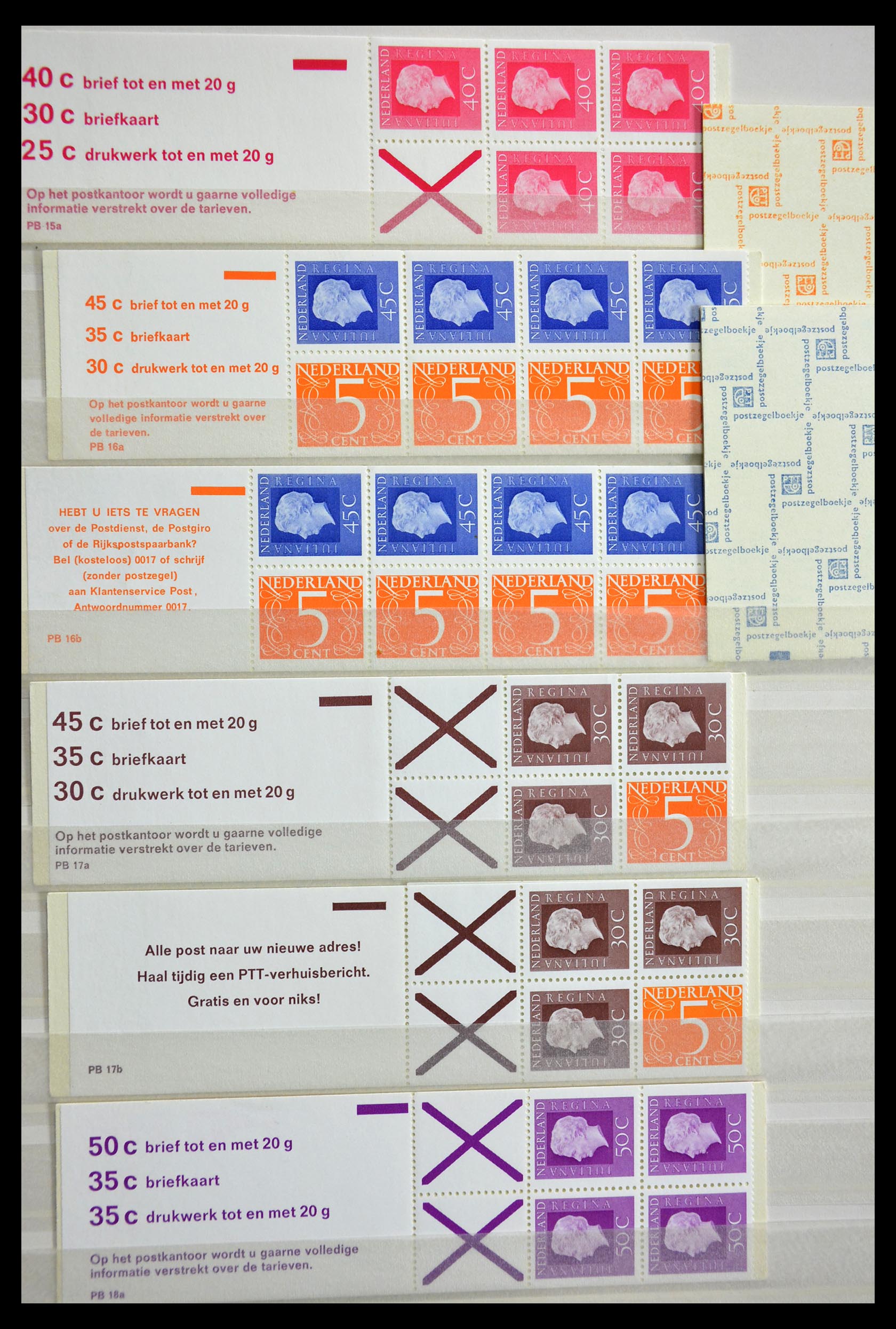 29387 009 - 29387 Netherlands stamp booklets 1964-2014.