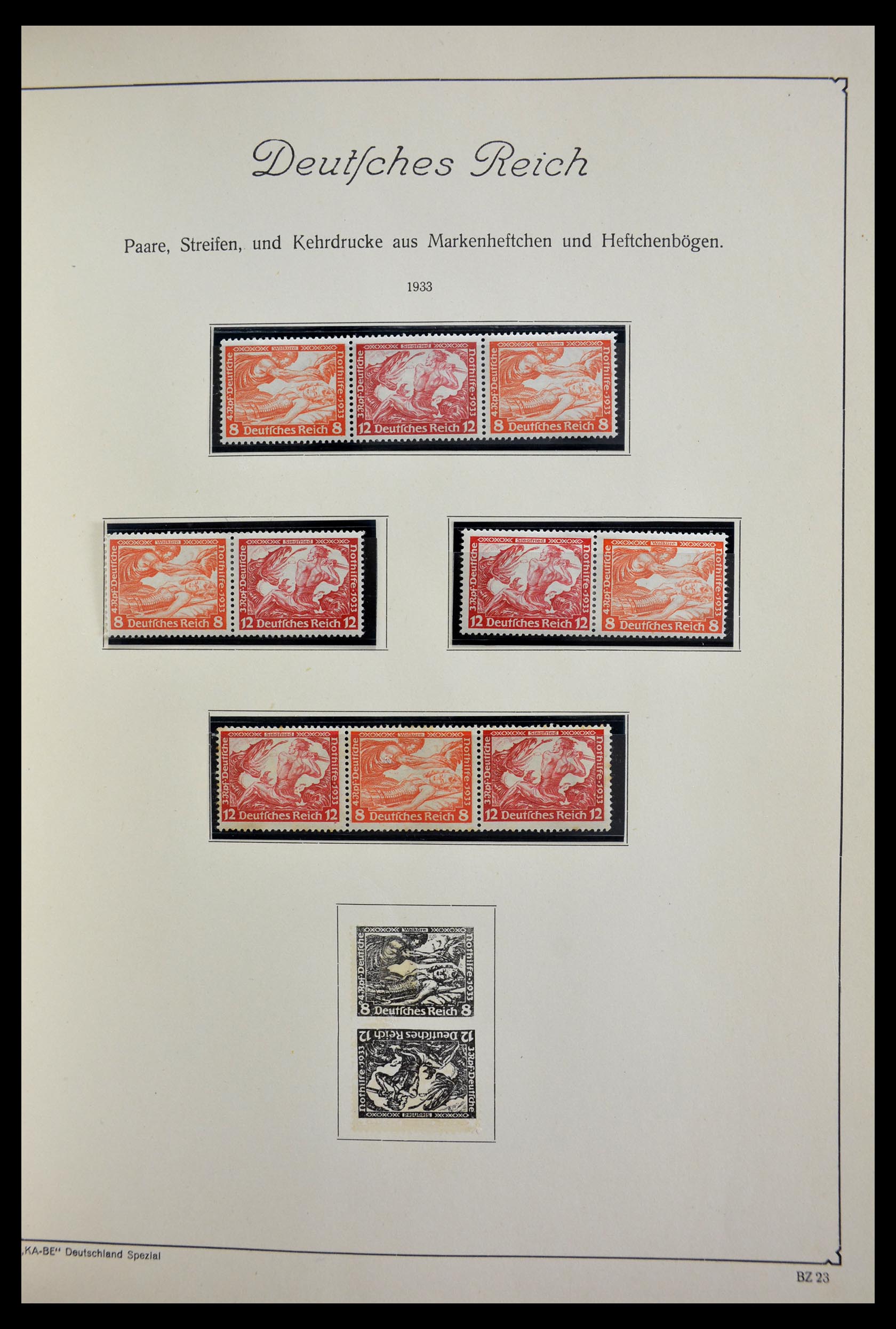 29391 026 - 29391 Combinations German Reich 1913-1945.