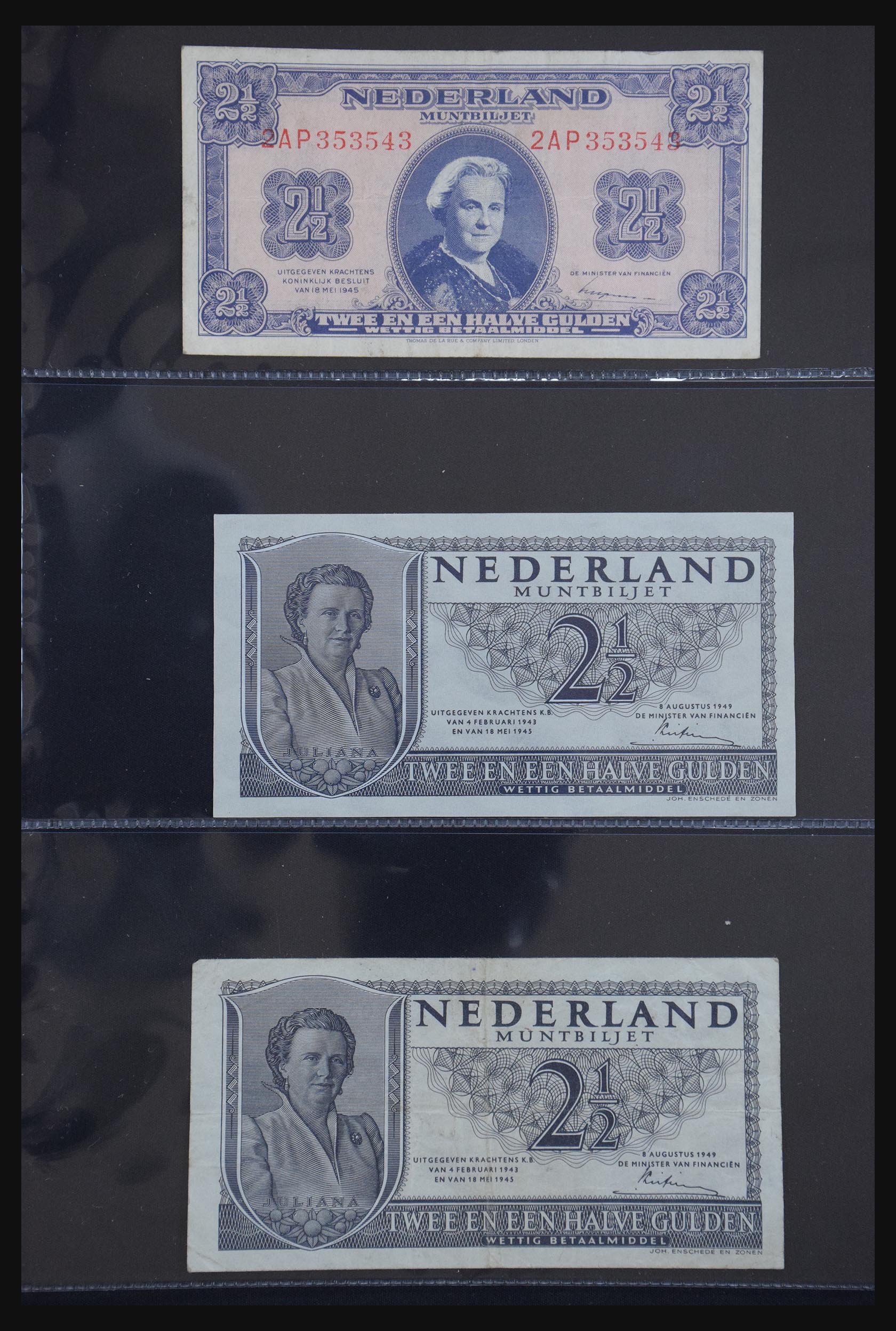 29404 005 - 29404 Netherlands banknotes 1924-1997.
