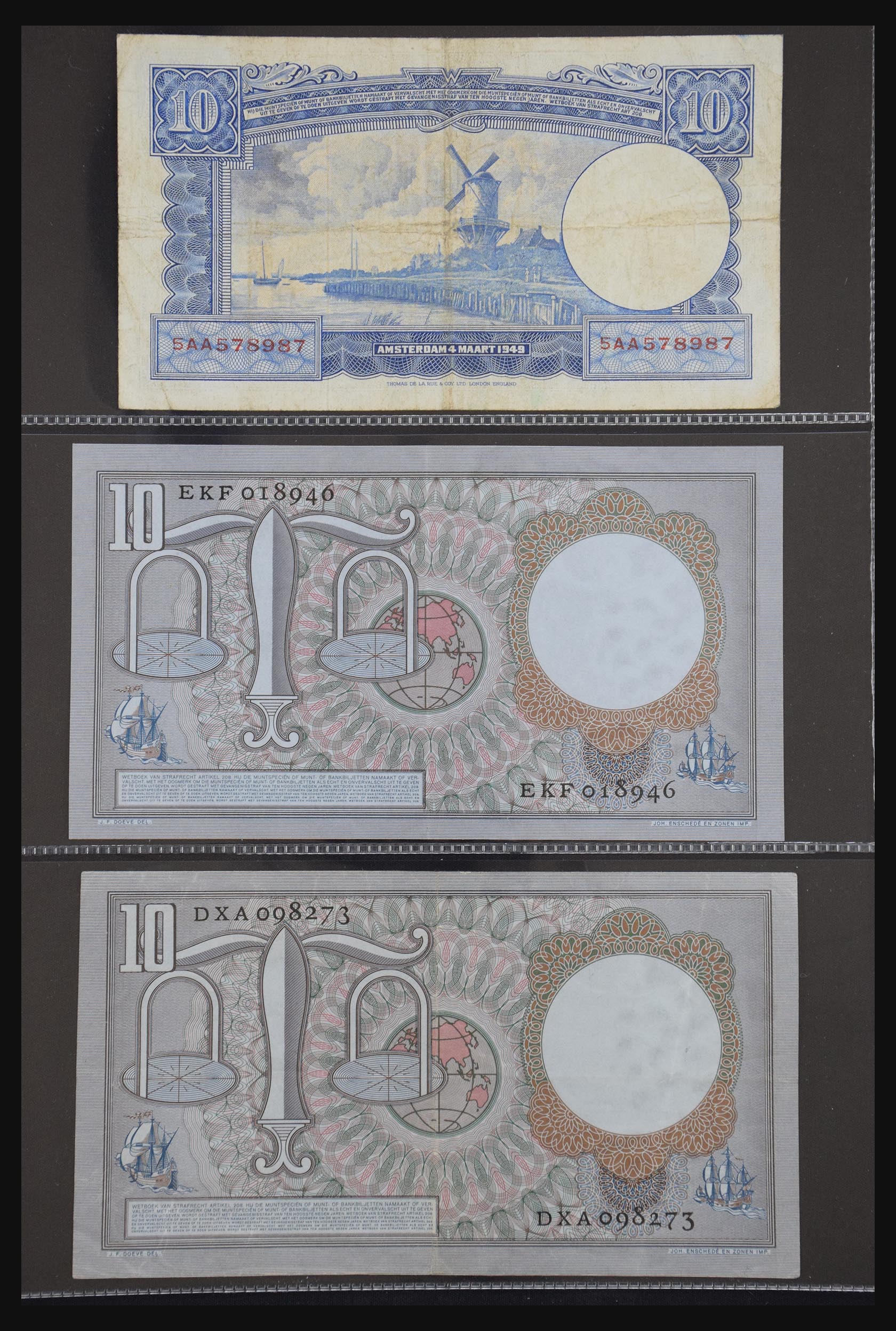 29404 020 - 29404 Netherlands banknotes 1924-1997.