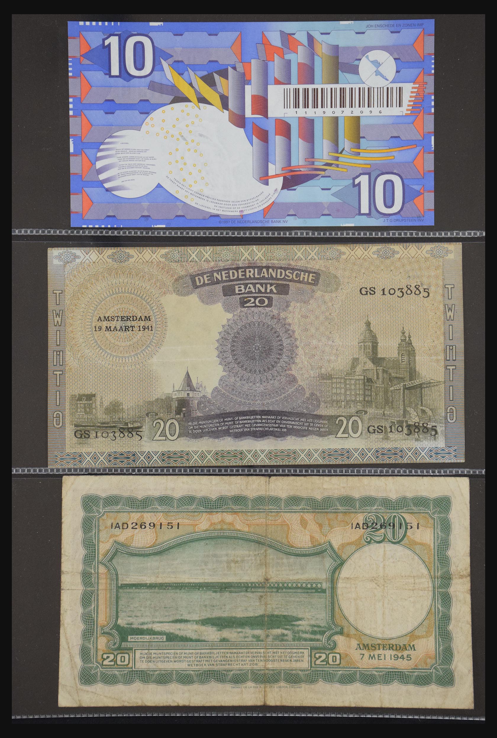 29404 026 - 29404 Netherlands banknotes 1924-1997.