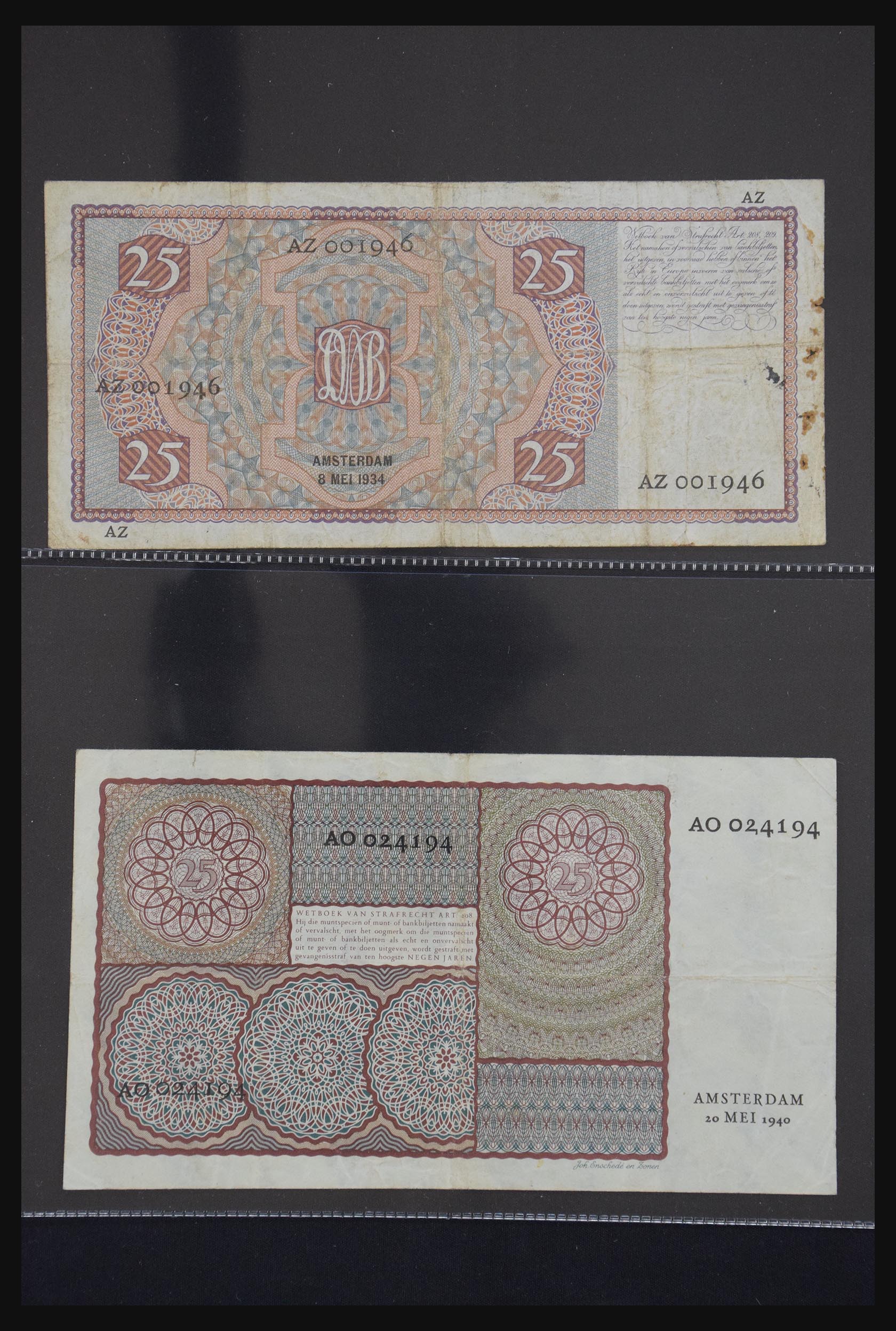 29404 028 - 29404 Netherlands banknotes 1924-1997.