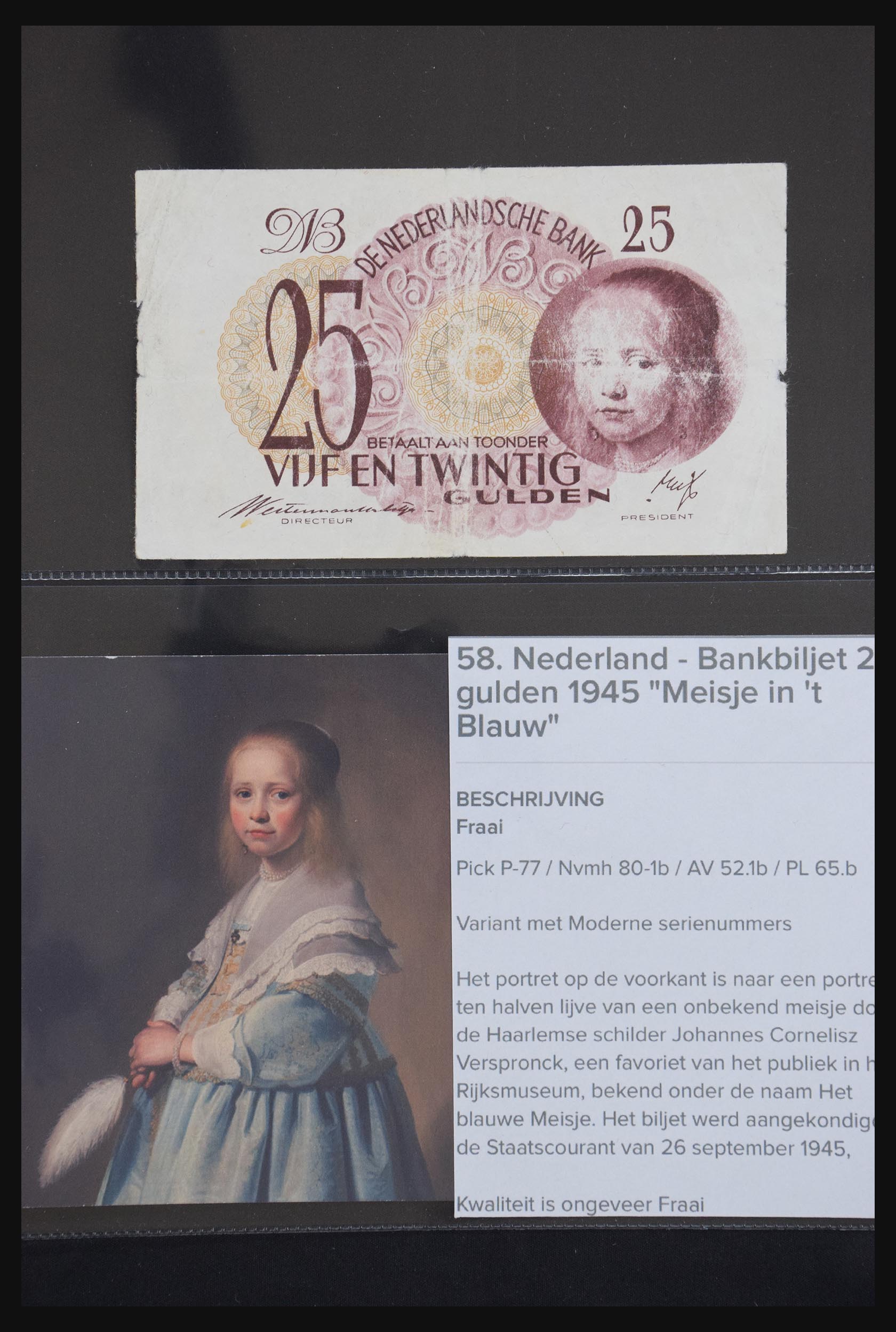 29404 029 - 29404 Netherlands banknotes 1924-1997.