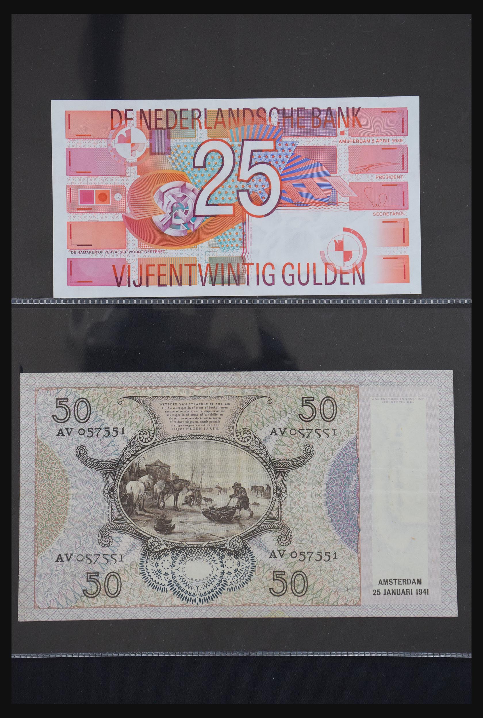 29404 038 - 29404 Netherlands banknotes 1924-1997.