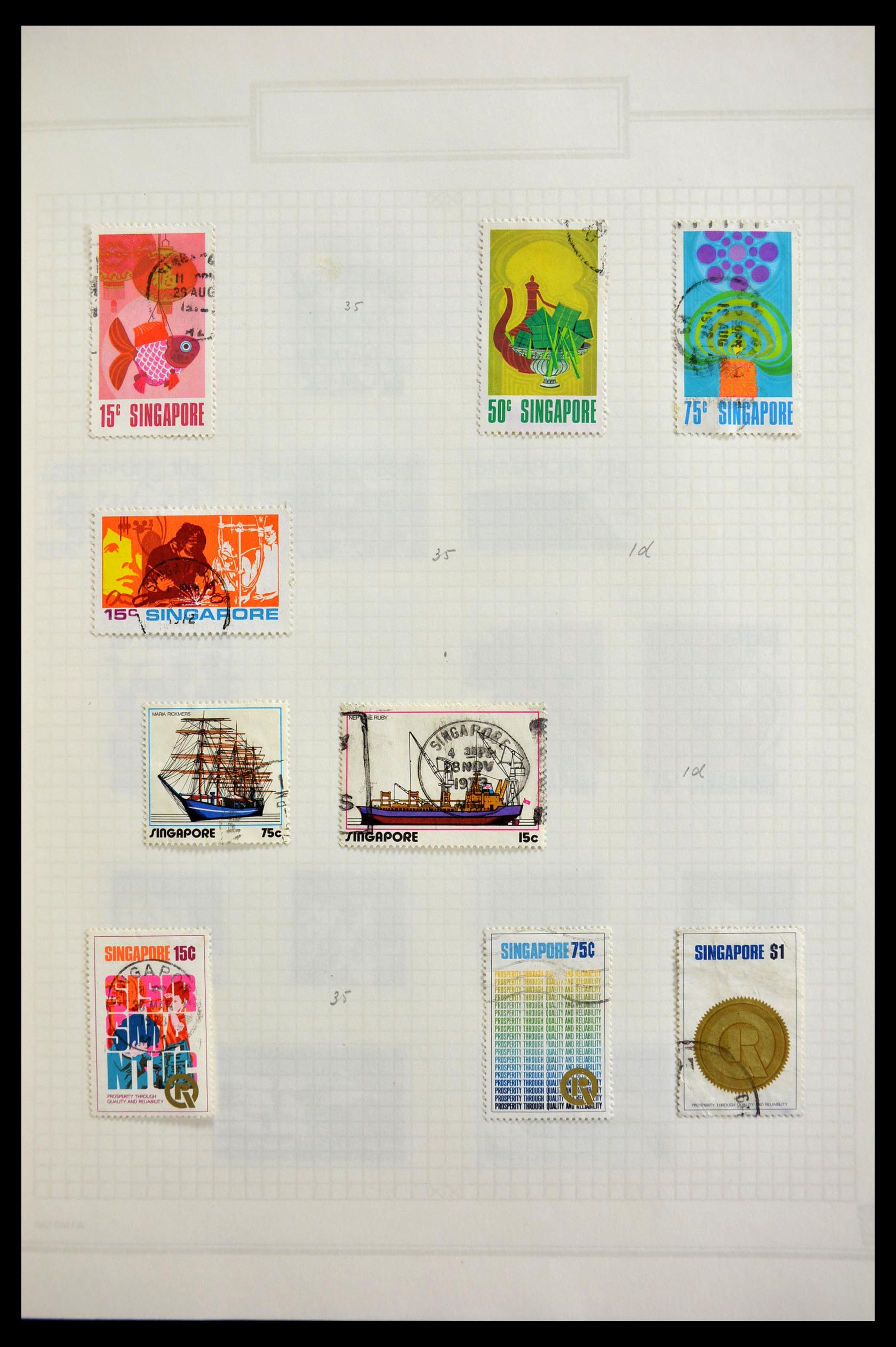 29409 012 - 29409 Singapore 1948-1996.
