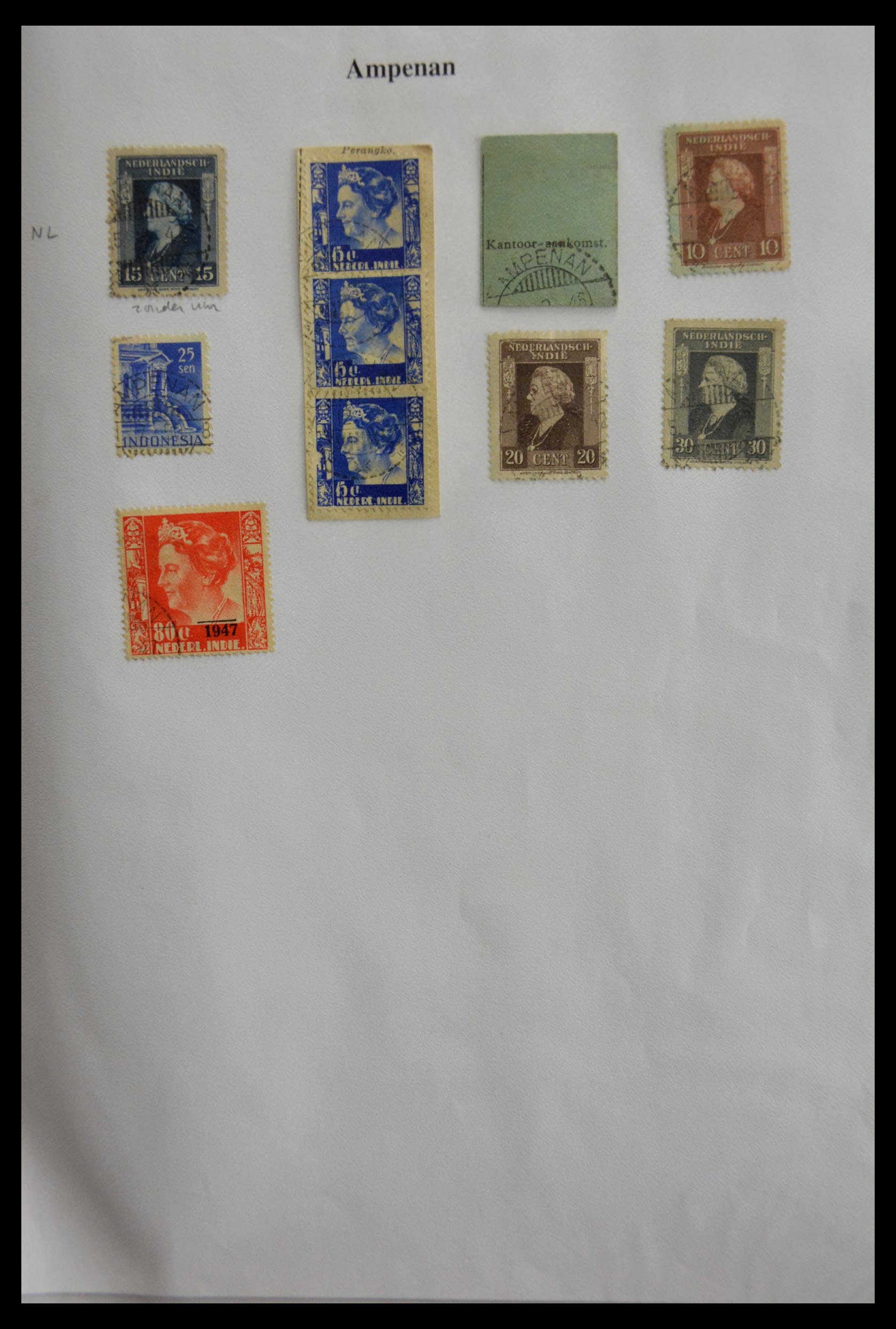 29422 007 - 29422 Dutch east Indies cancels.