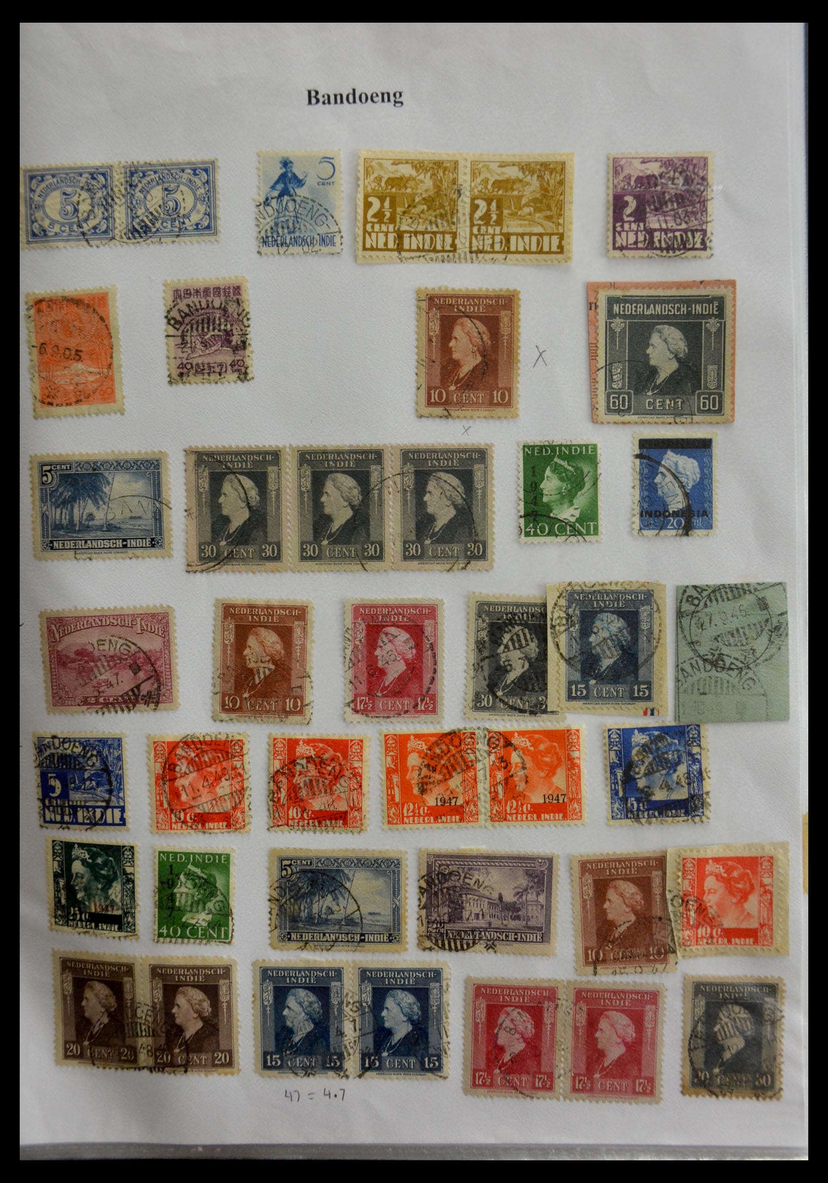 29422 015 - 29422 Dutch east Indies cancels.