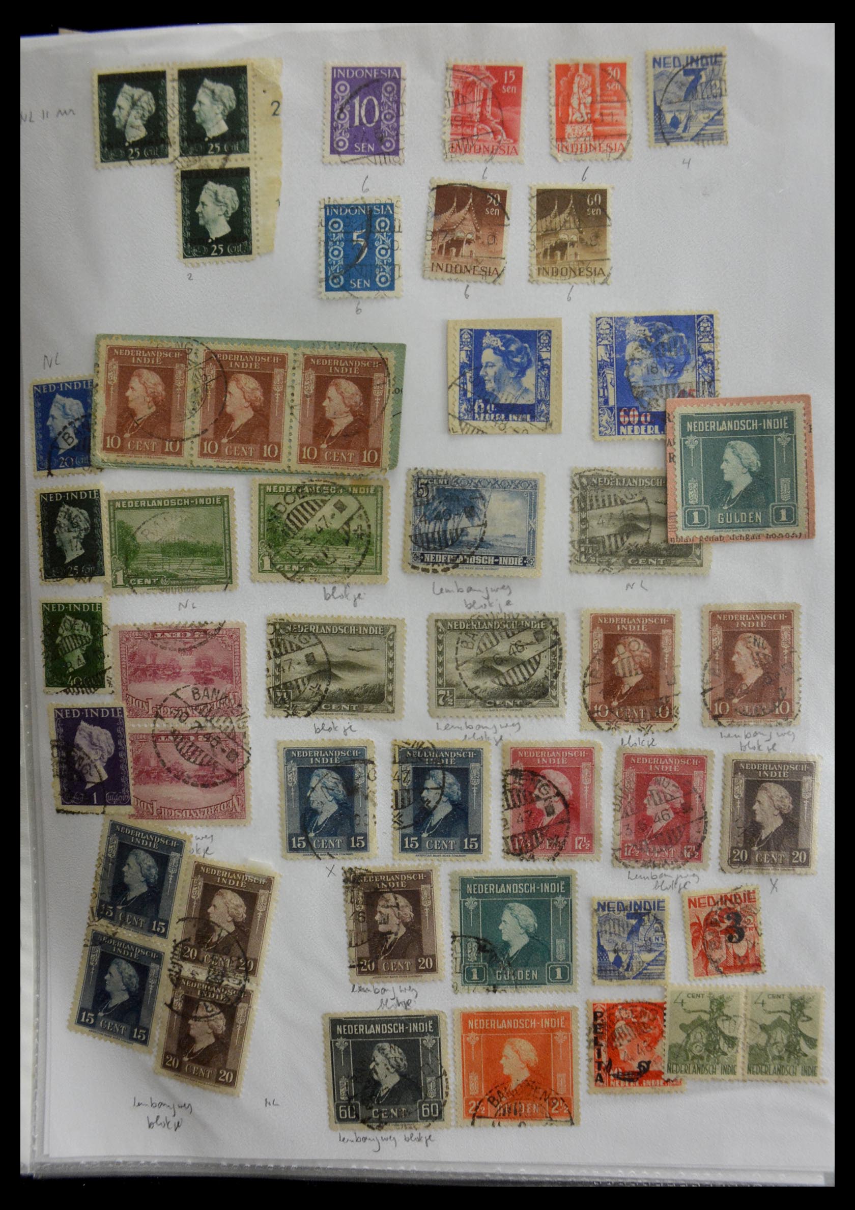 29422 017 - 29422 Dutch east Indies cancels.