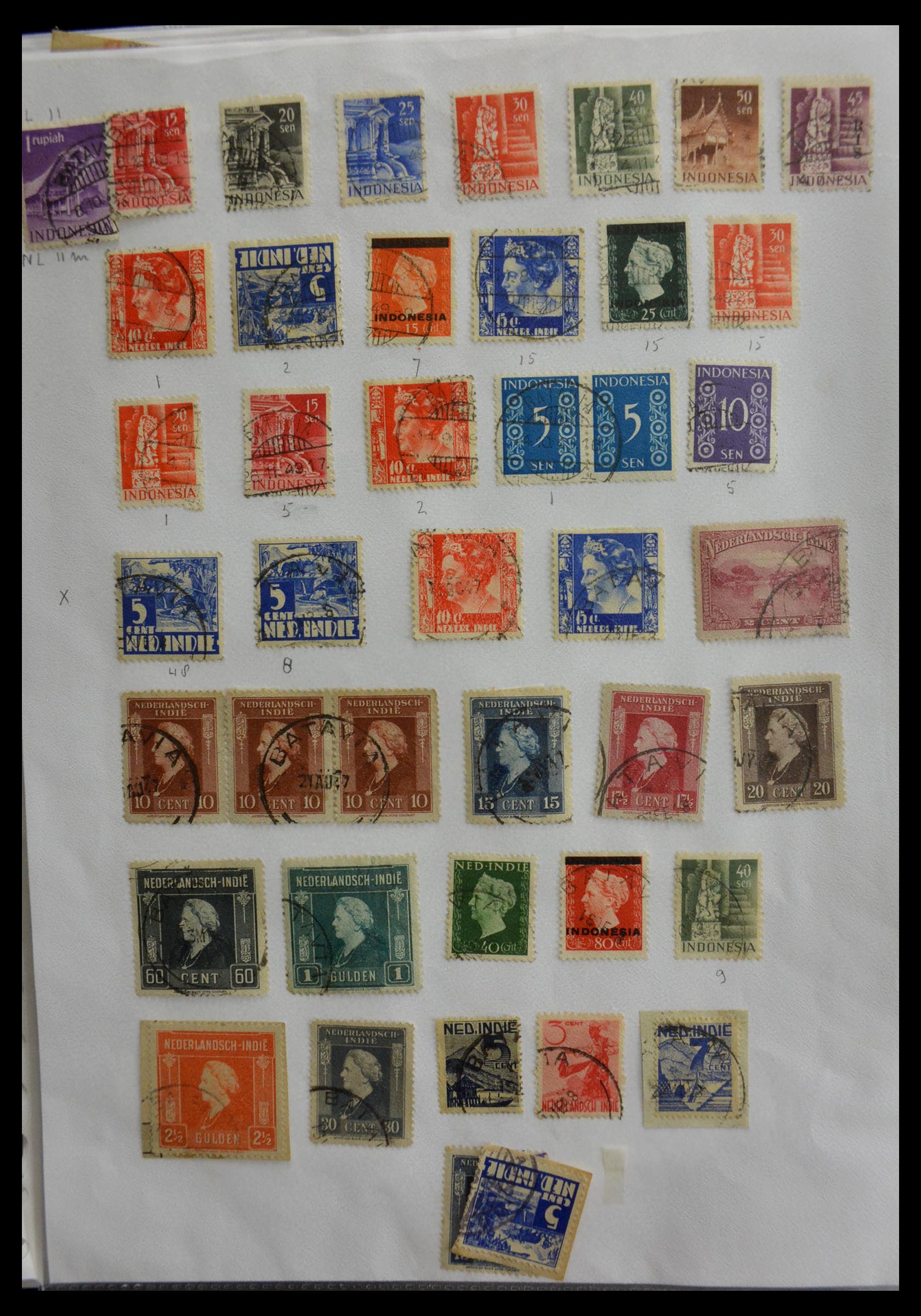 29422 029 - 29422 Dutch east Indies cancels.