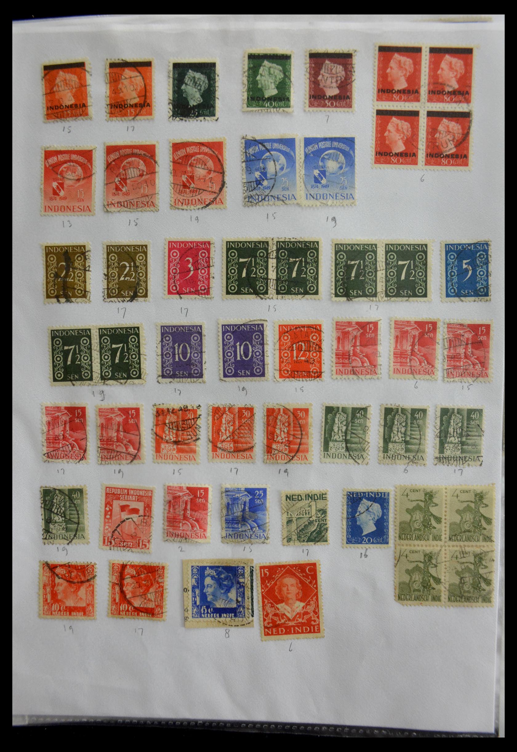 29422 034 - 29422 Dutch east Indies cancels.