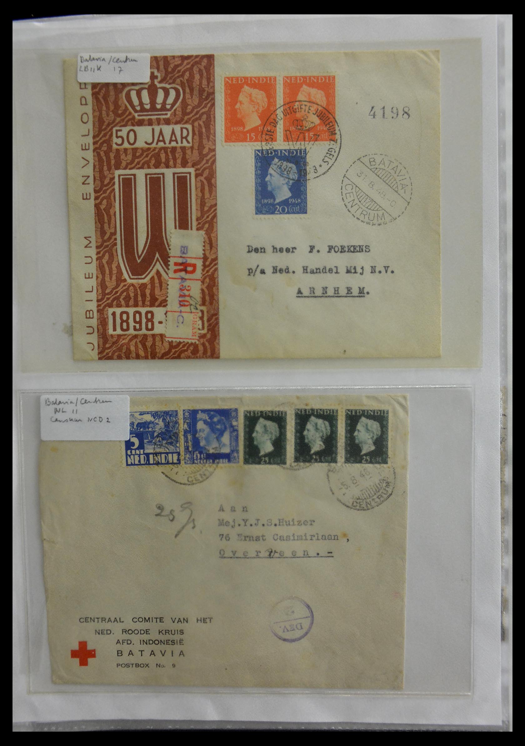 29422 036 - 29422 Dutch east Indies cancels.